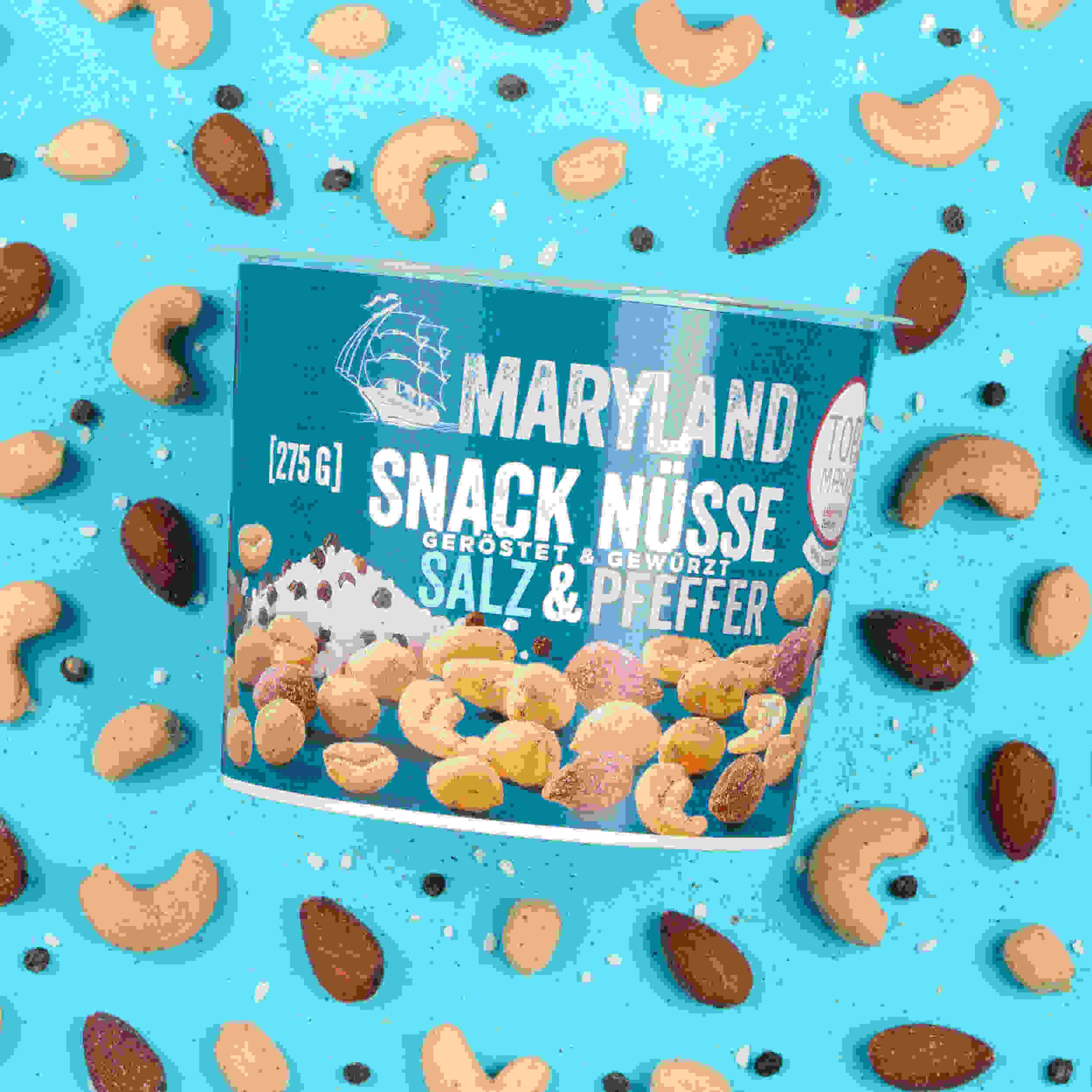 Maryland Snack Nüsse Salz-Pfeffer 275g