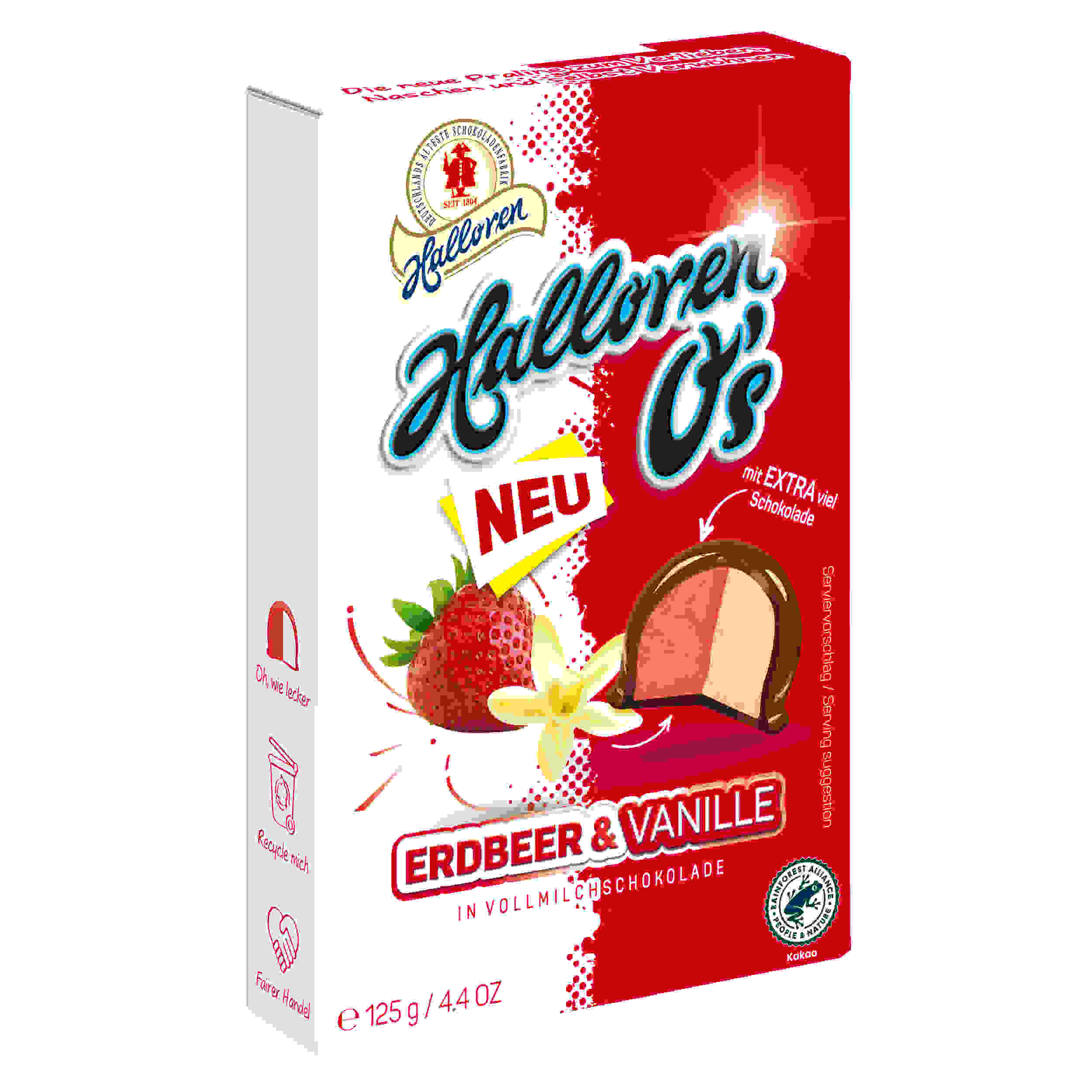 Halloren O´s Erdbeer-Vanille 125g