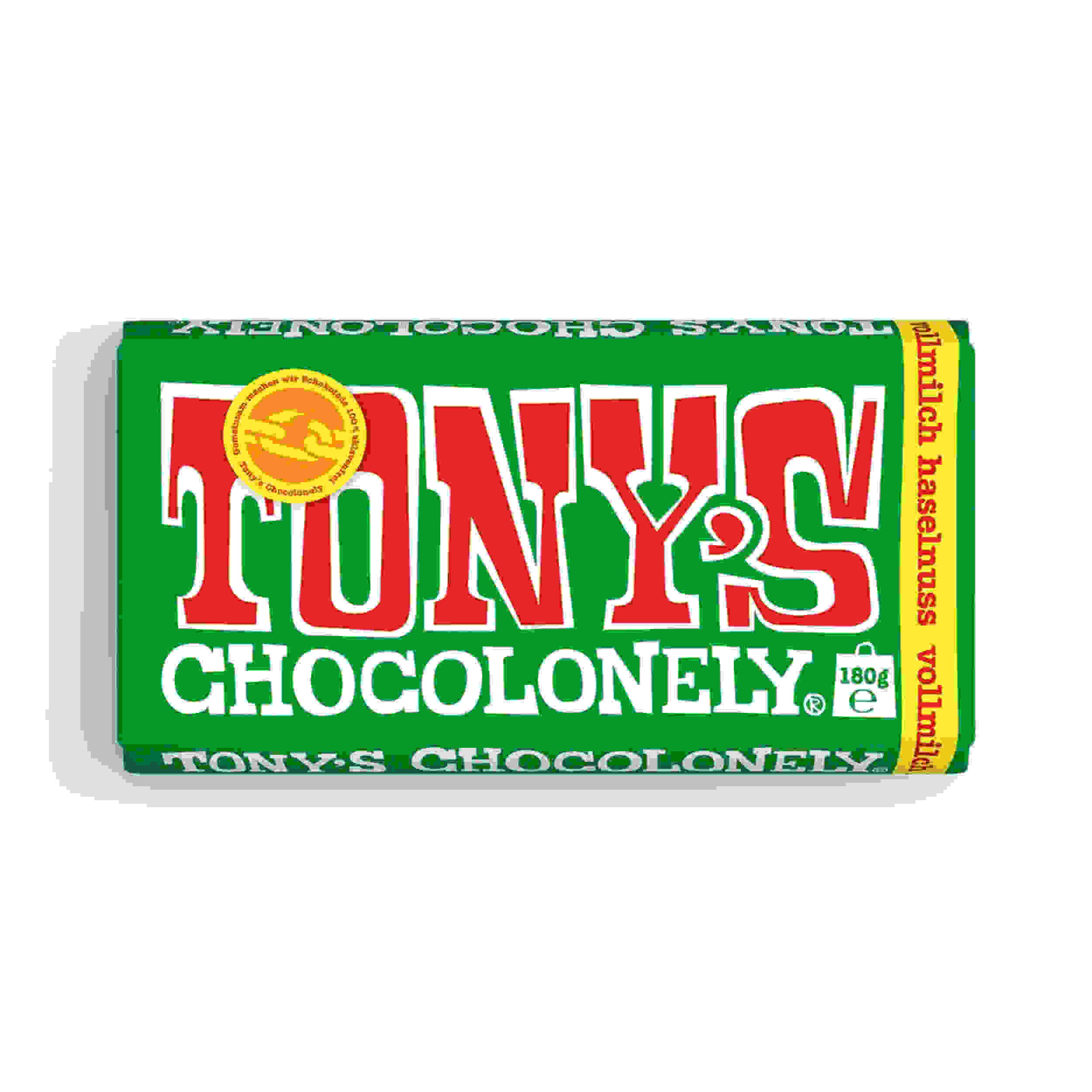Tony's Vollmilchschokolade mit Haselnüssen 180g