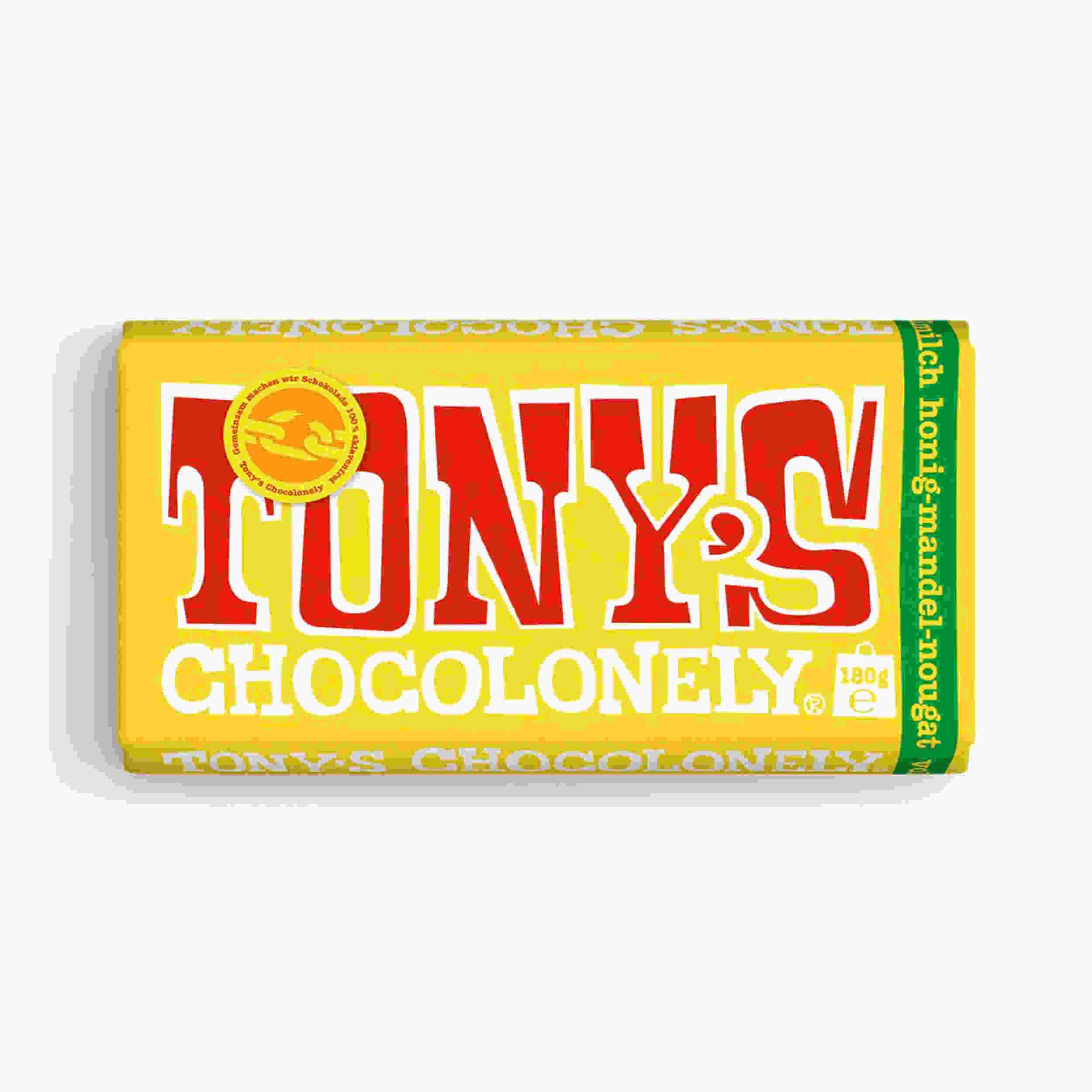 Tony's Vollmilchschokolade mit weißem Nougat 180g