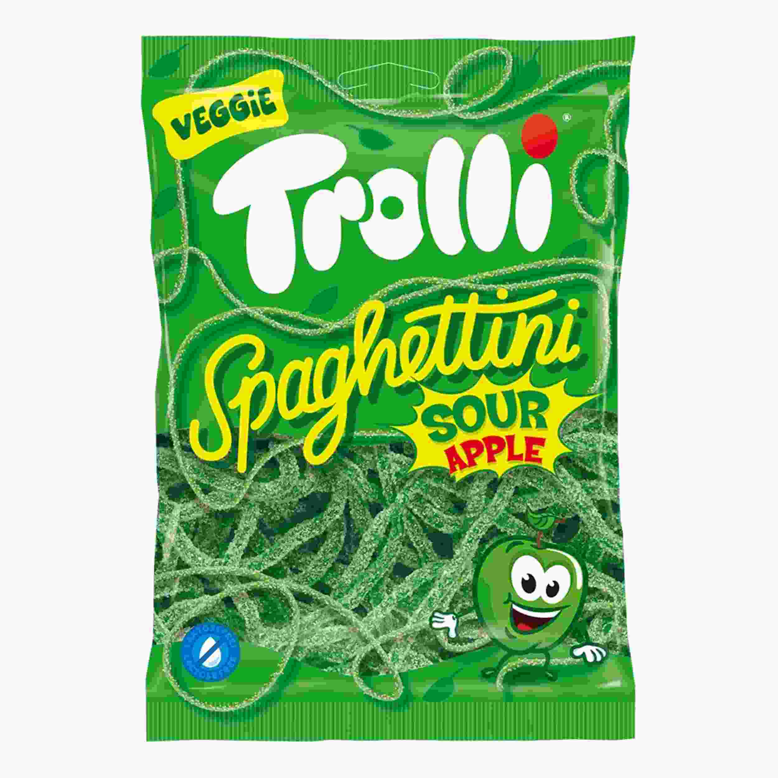 TROLLI SPAGHETTINI SOUR APFEL 100g