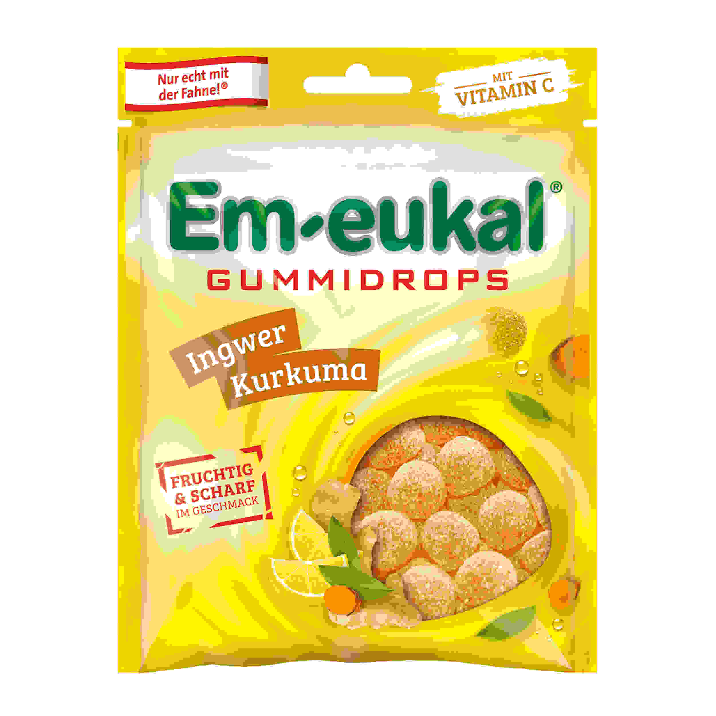 Em-eukal Gummidrops Ingwer-Kurkuma zh. 90 g