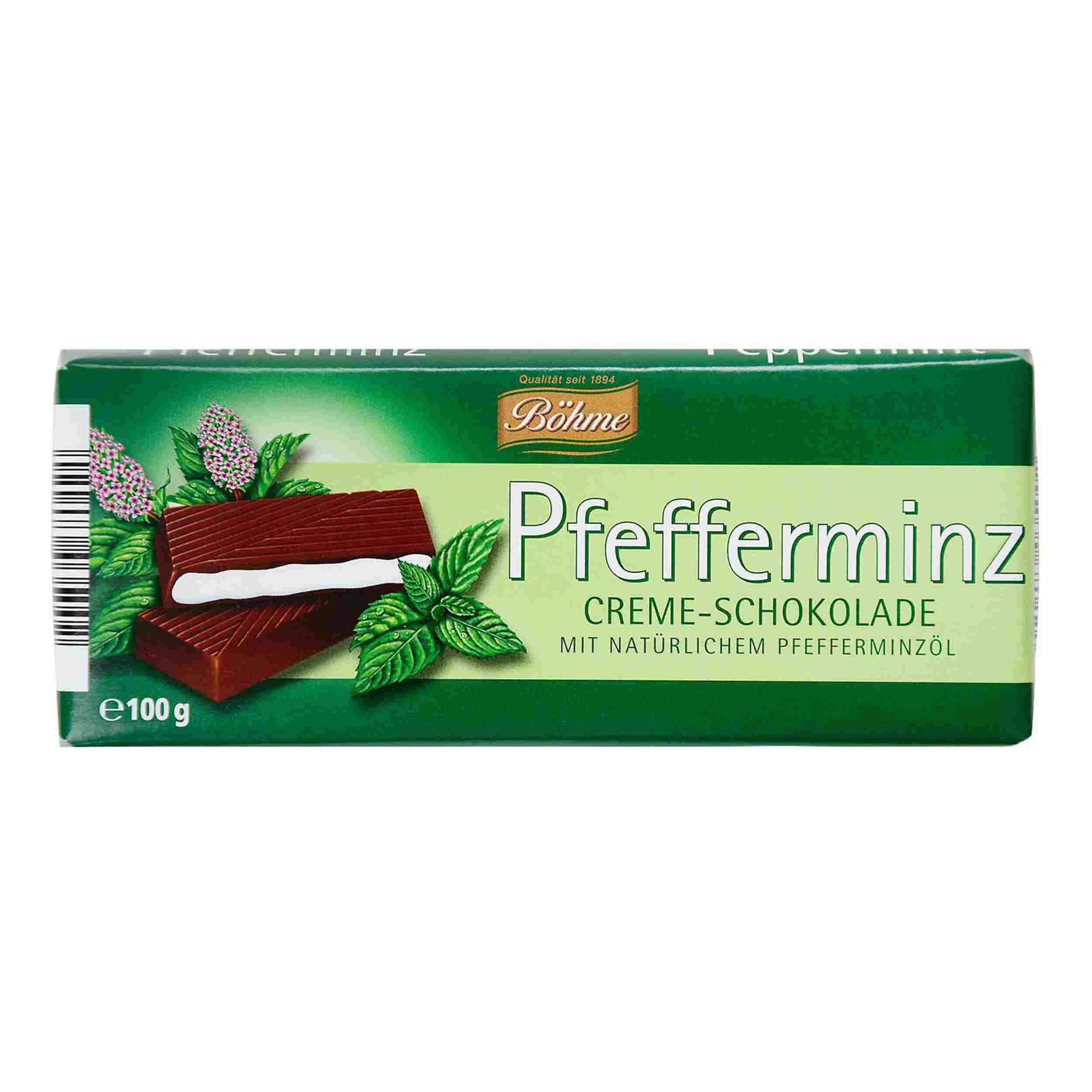 Böhme PfefferminzCreme-Schokolade100g