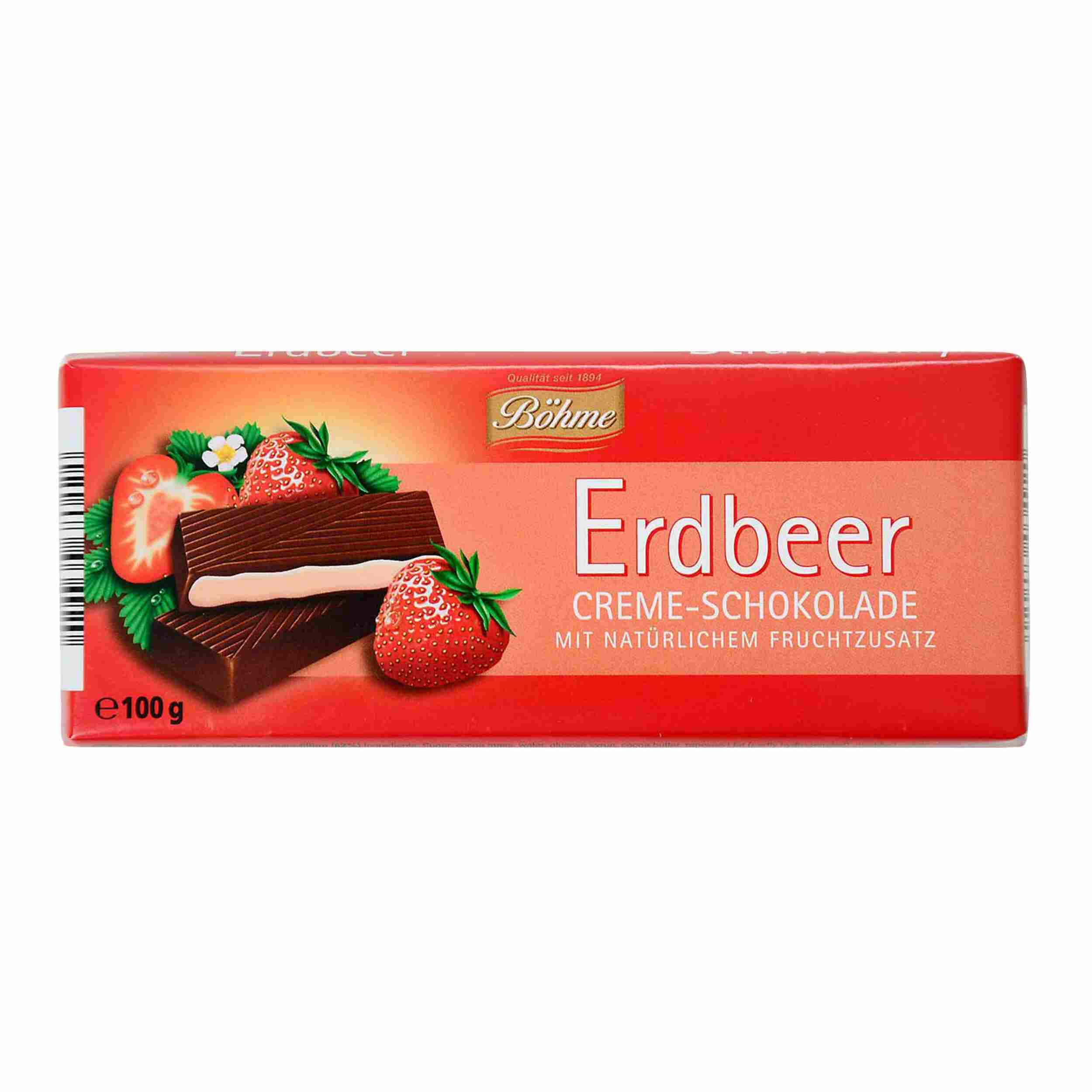 Böhme ErdbeerCreme-Schokolade100g