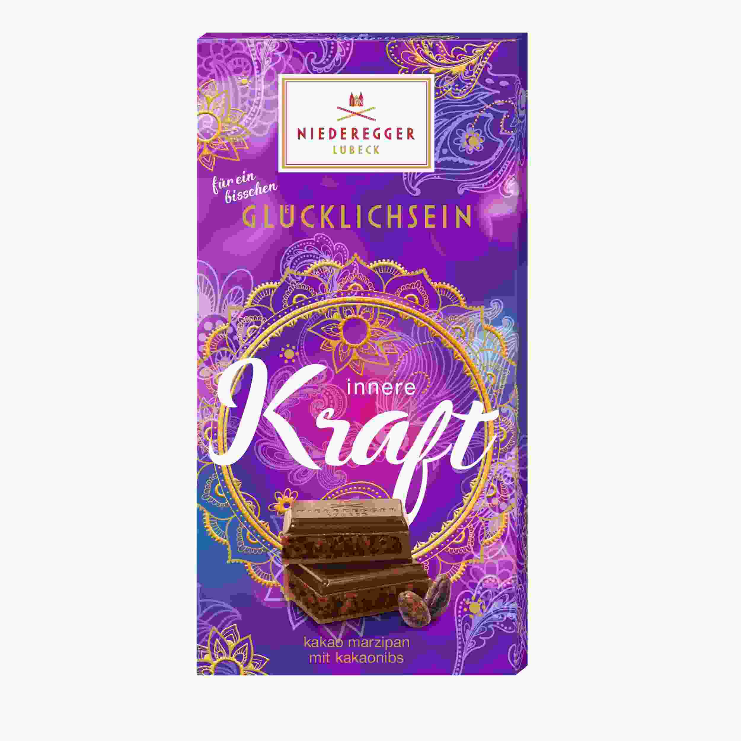 Niederegger Marzipan - Tafel - Schokolade 'Kakaomarzipan mit Kakaonibs' 110g