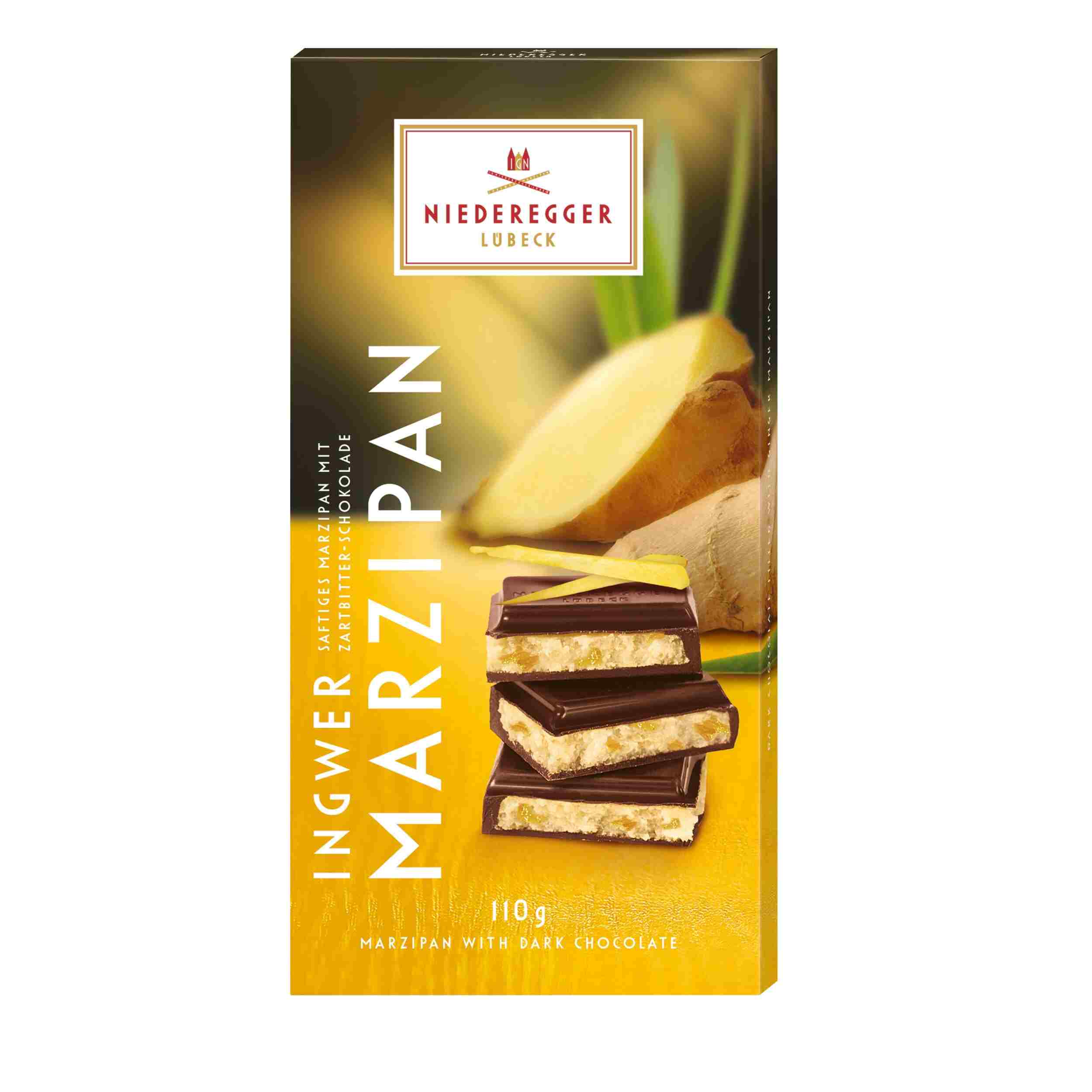 Niederegger Marzipan Tafel - Schokolade Ingwer 110g