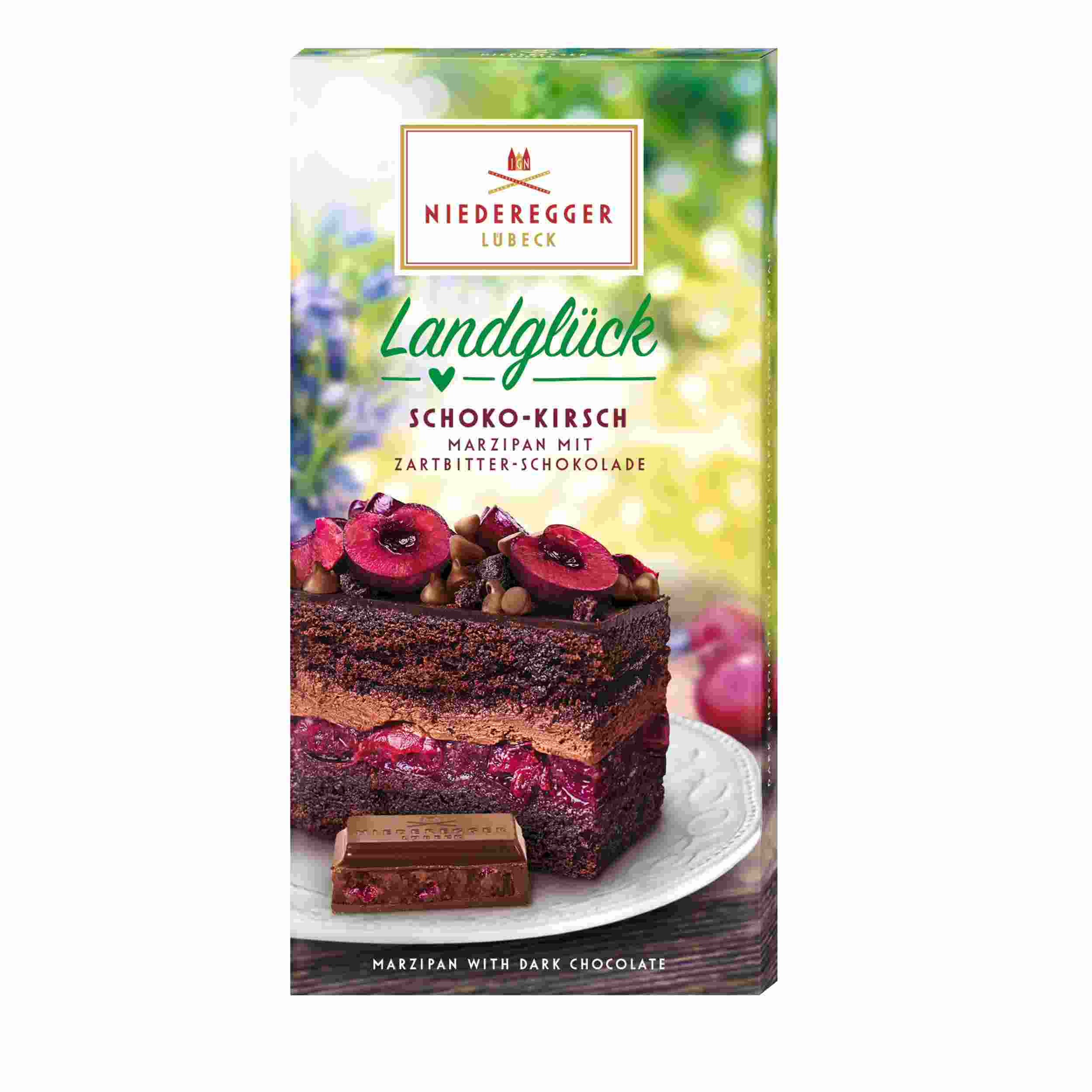 Niederegger Marzipan Tafel Schoko-Kirsch "Landglück" 110g