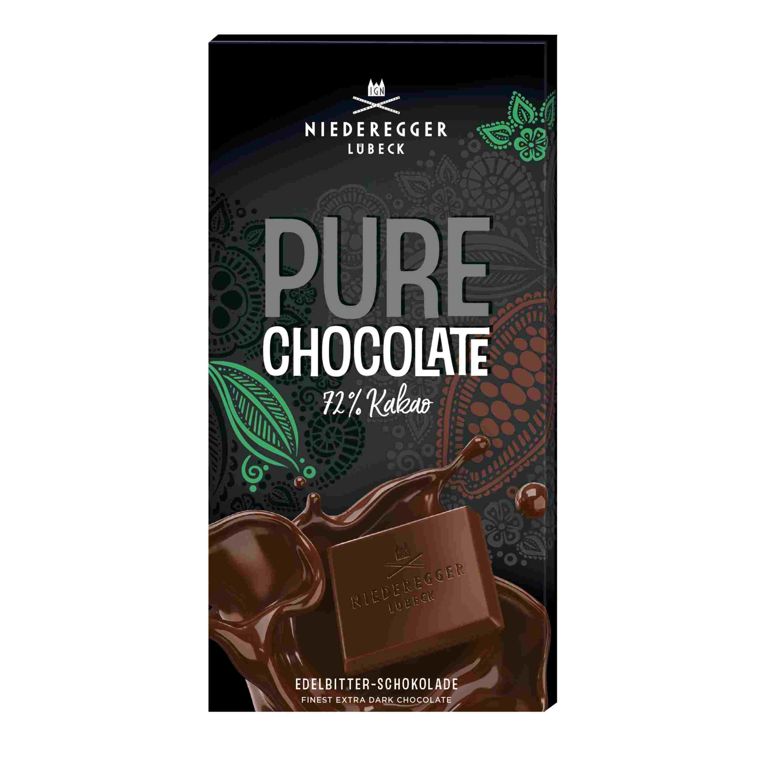Niederegger Pure Chocolate, Edelbitter 72 % 100g