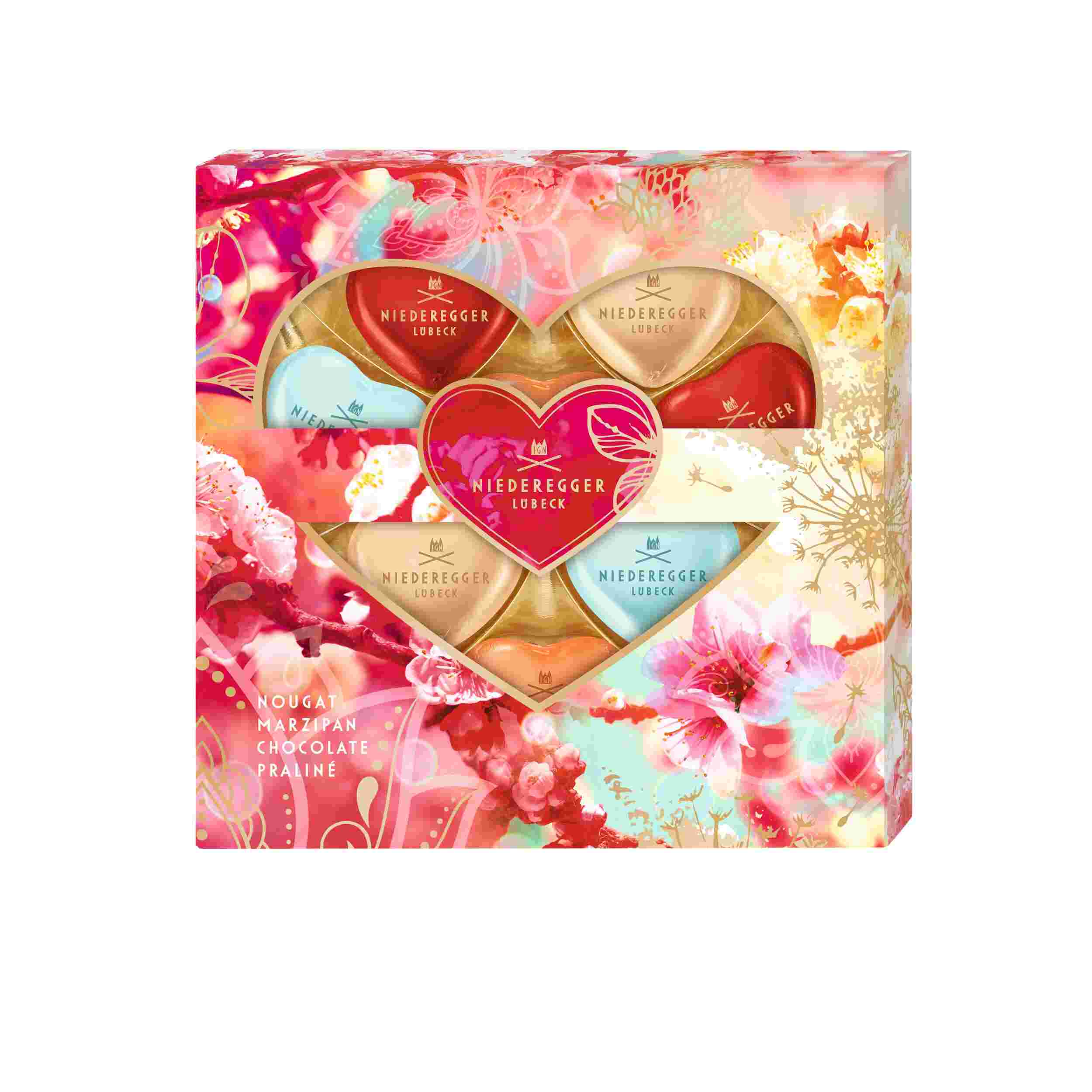 Niederegger Meisterselektion »Herzen Flowers« 125g