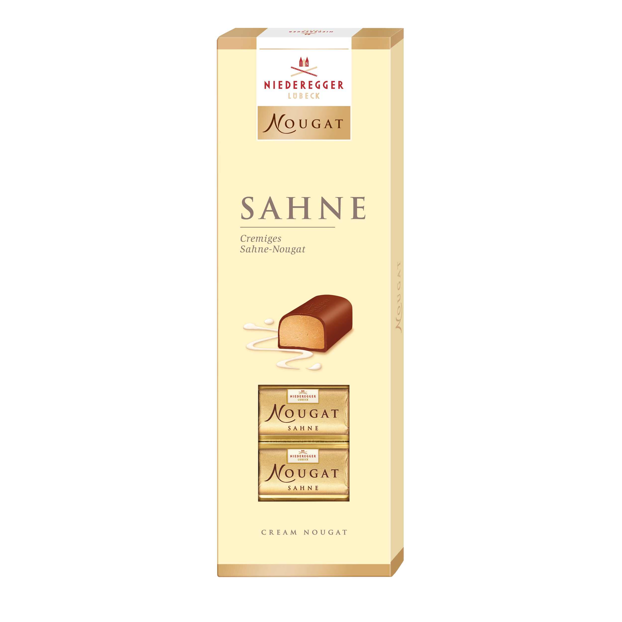 Niederegger Nougat 'Sahne', schokoliert 100g