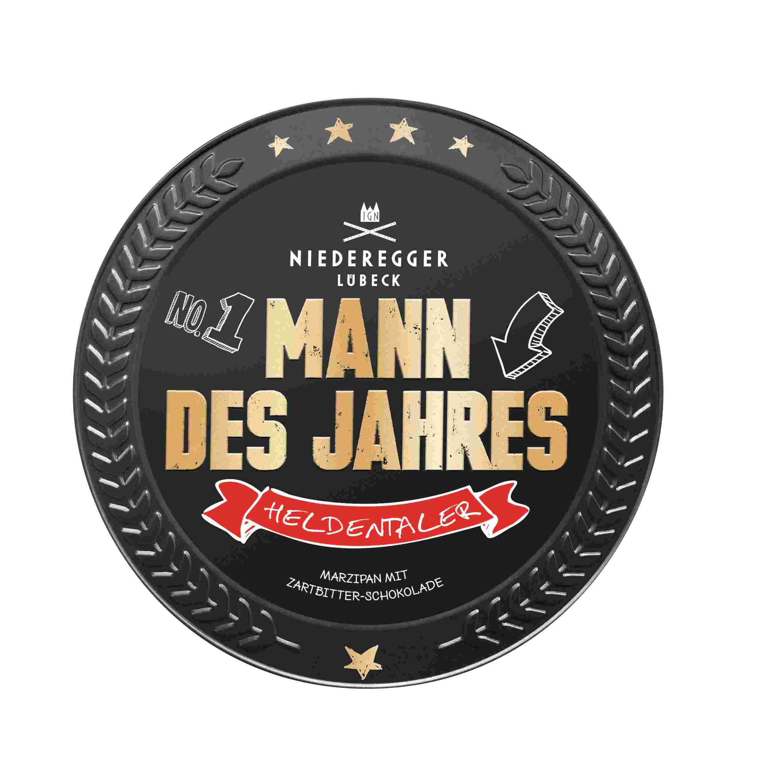Niederegger Marzipantaler "Mann des Jahres" 185g