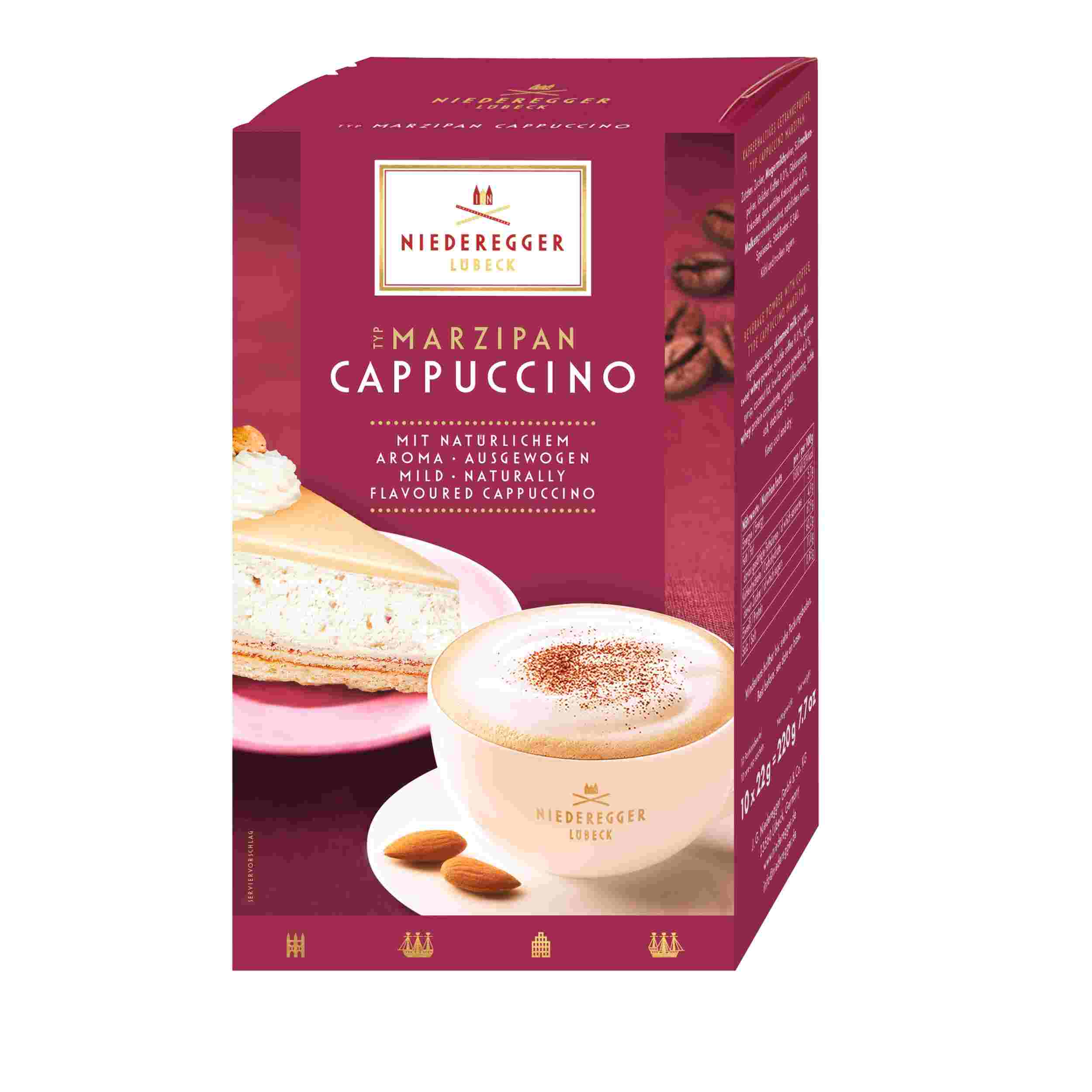 Niederegger Marzipan - Cappuccino, 10 Stick - Portionsbeutel 220g