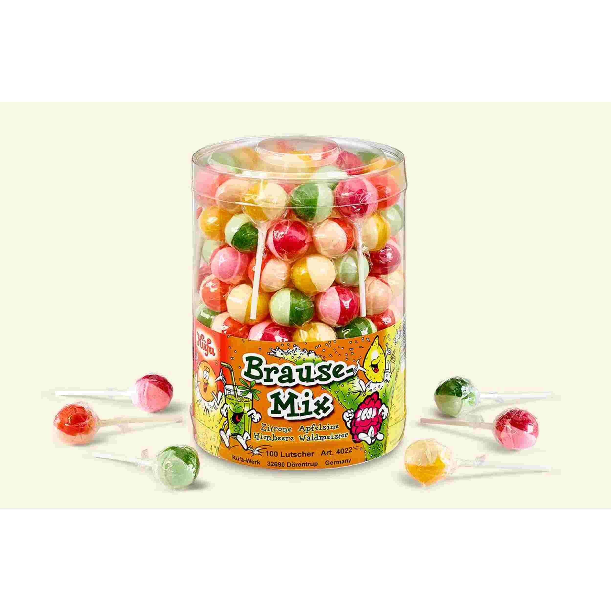 Küfa Brause-Mix (Zitrone, Apfelsine, Himbeere, Waldmeister) 100Stk.
