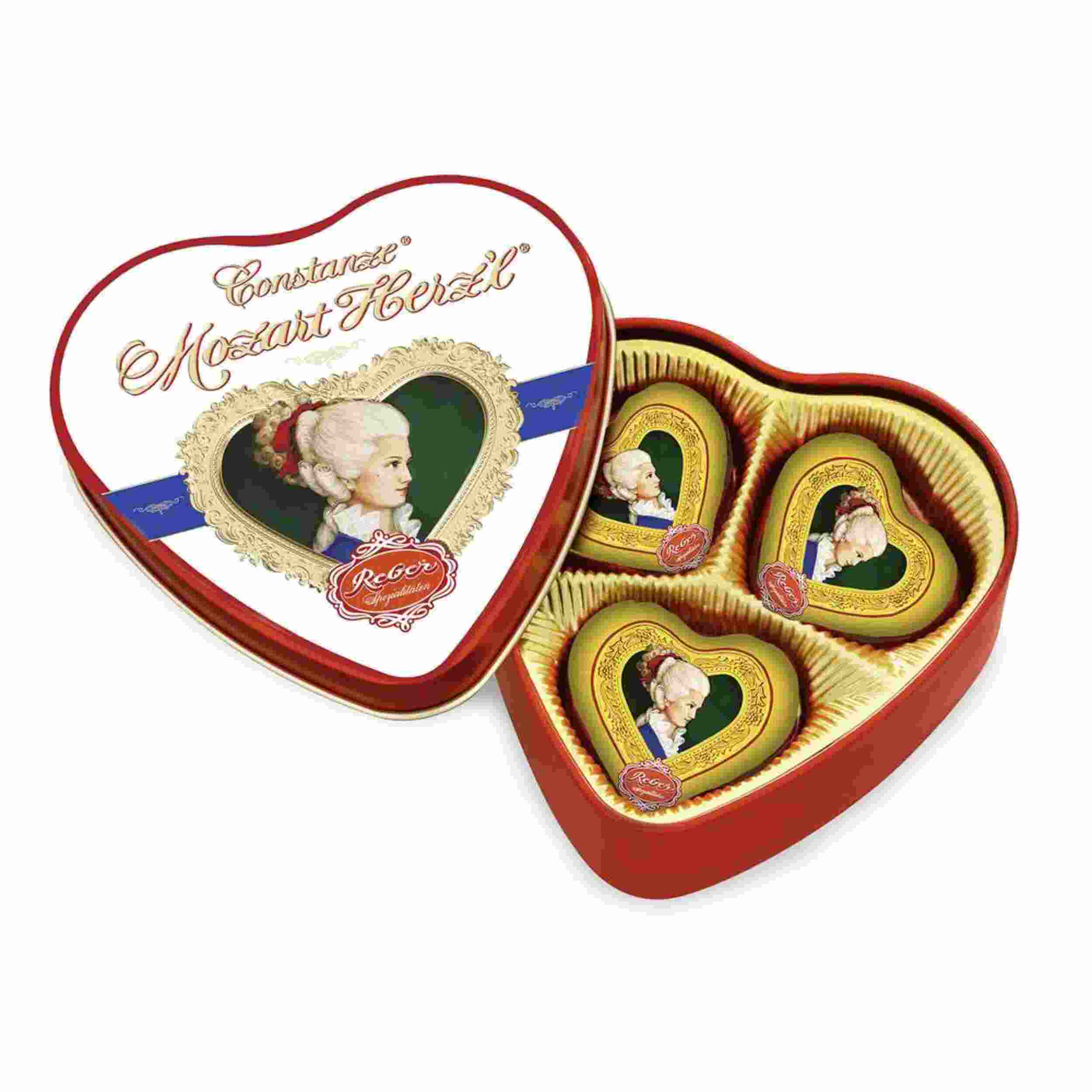 Reber Constanze Mozart Herz'l Dose 60 g