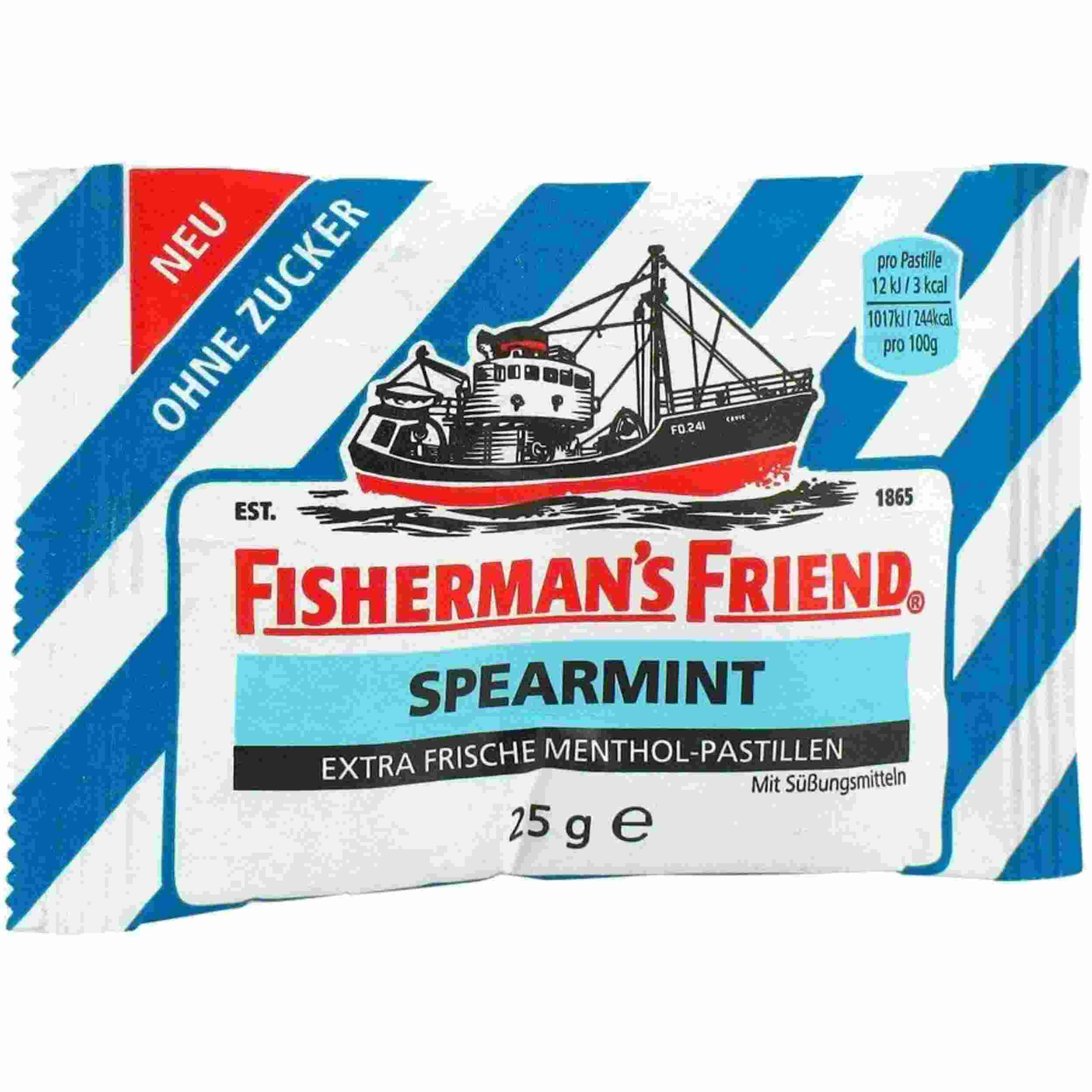 FISHERMAN'S FRIEND SPEARMINT O.Z. 25G BT