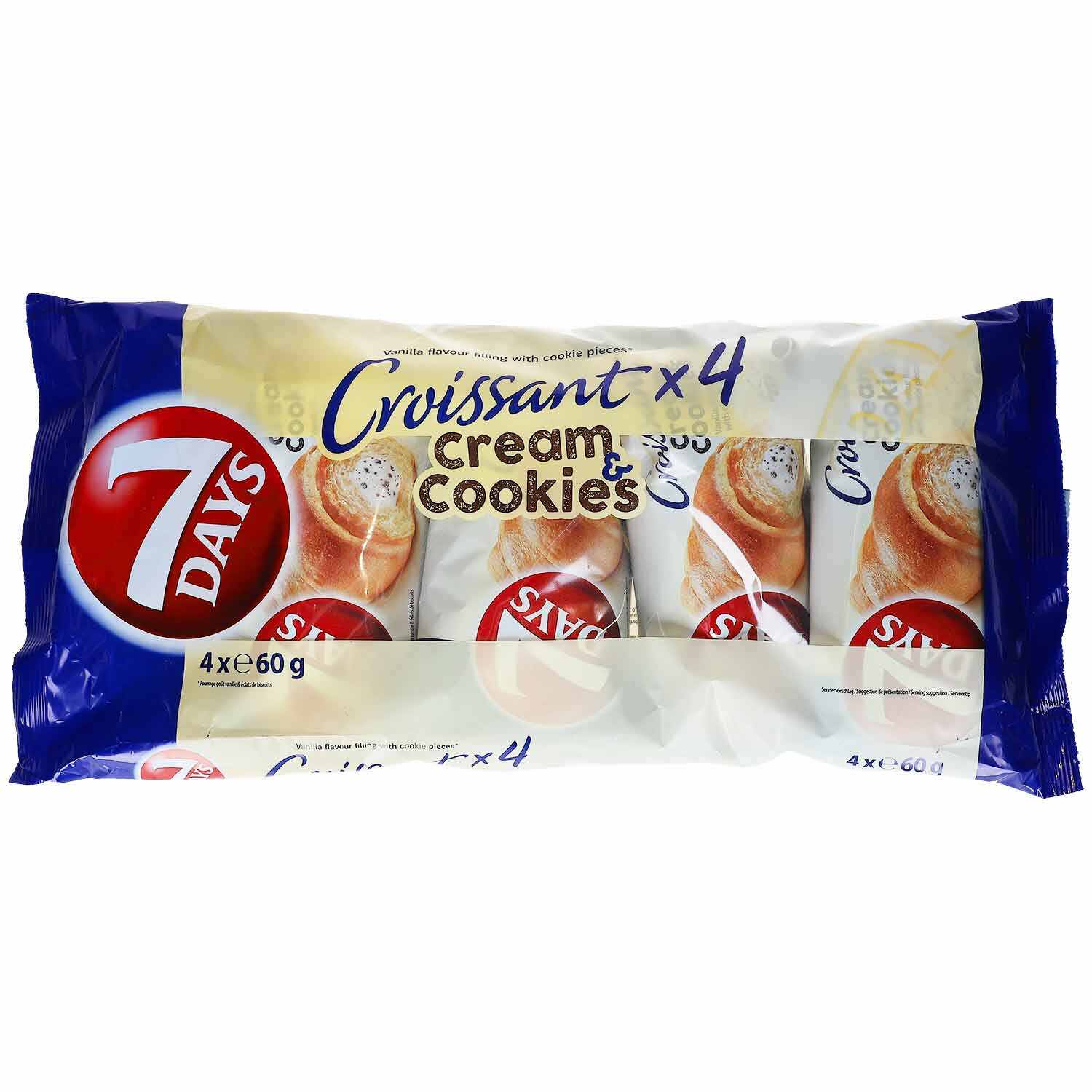 7DAYS DOB.CRO.VAN.CREAM&COOK 4X60G PK