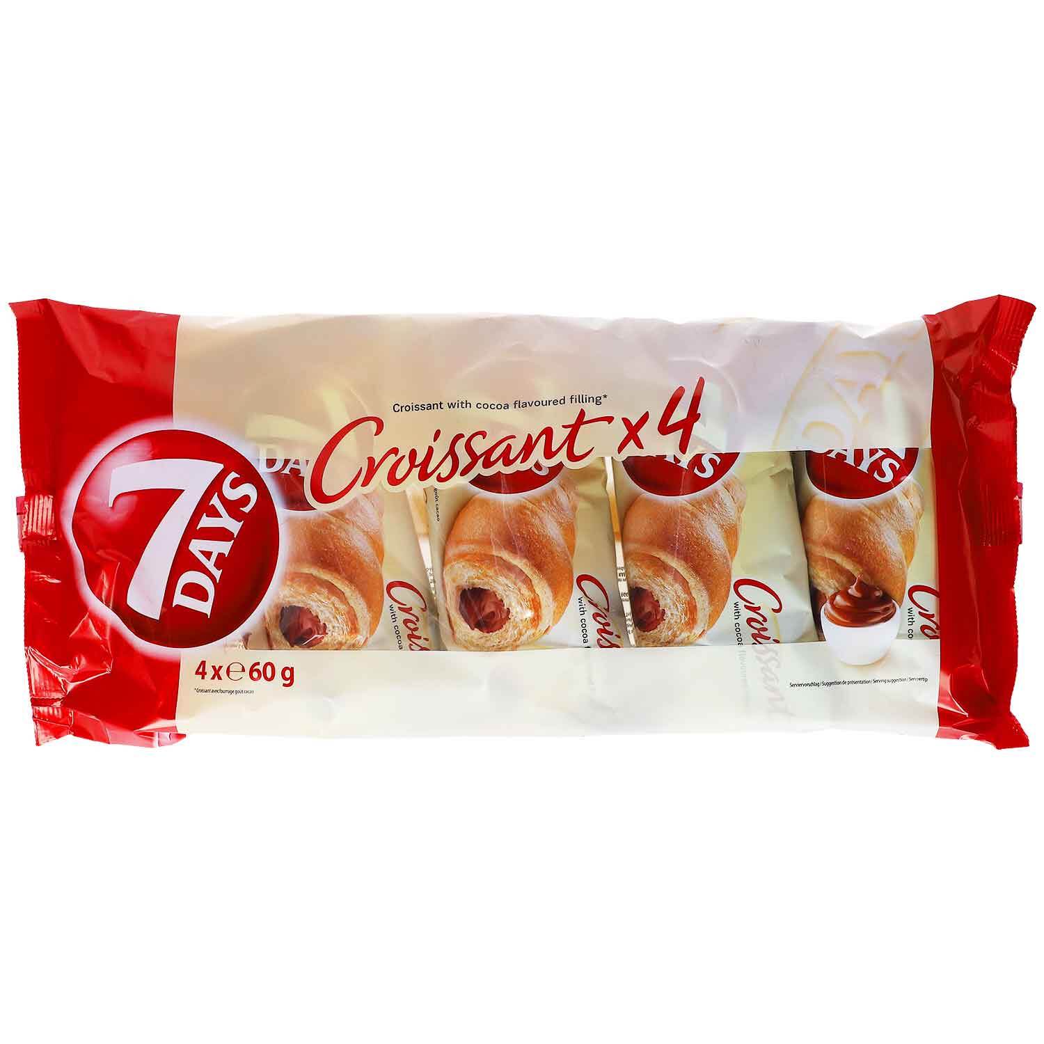 7DAYS CROISSANT KAKAO 4X65G PK