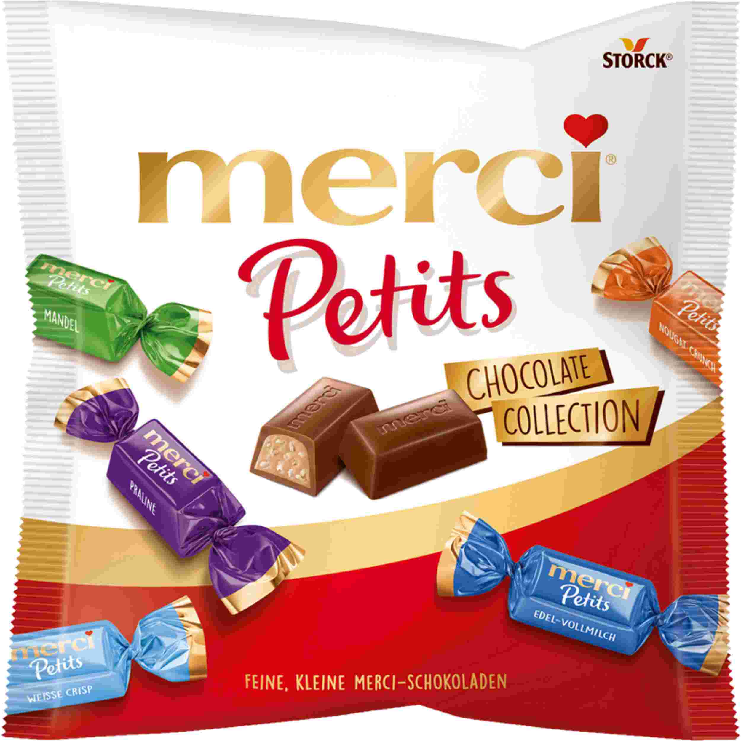 MERCI PETITS CHOCOLATE COLLE 125G BT