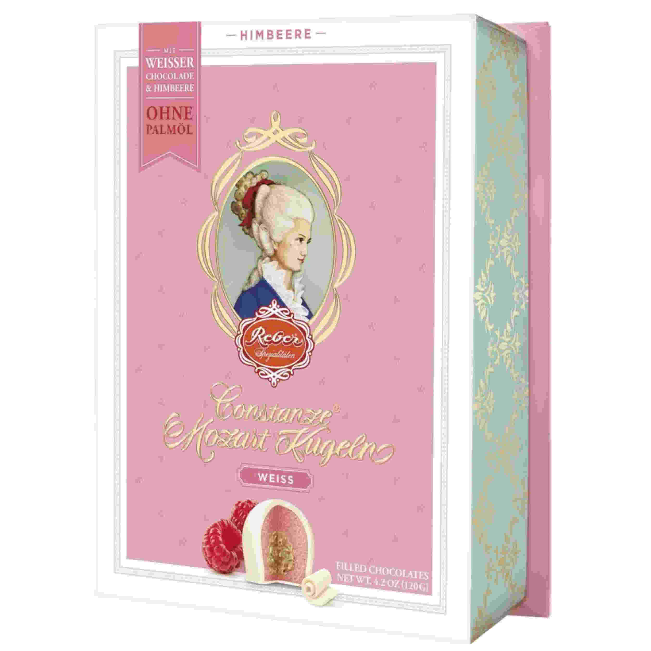 Reber weiße Constanze MoKu "Himbeere" 6er-Packung 120 g