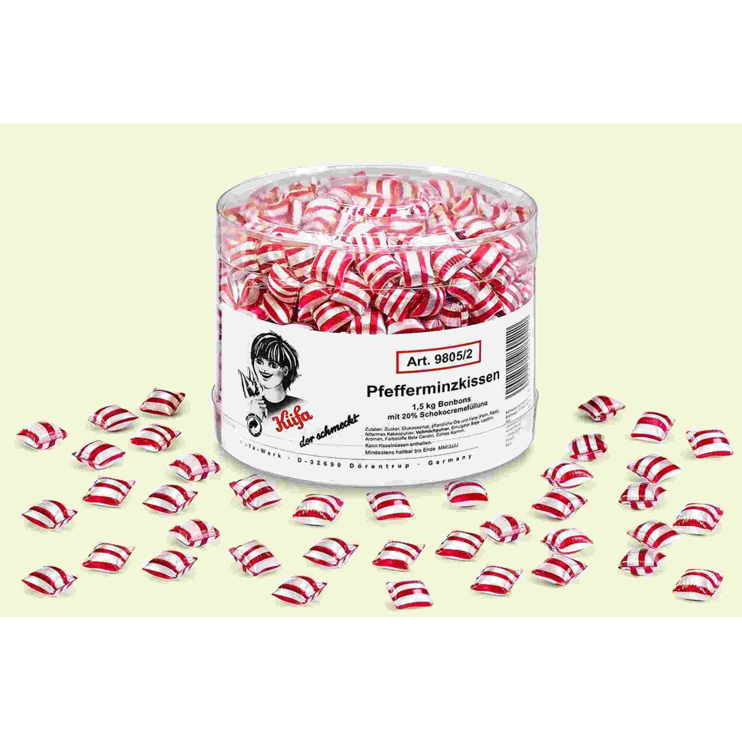 Küfa Pfefferminzkissen (Schokofüllung) 620Stk.