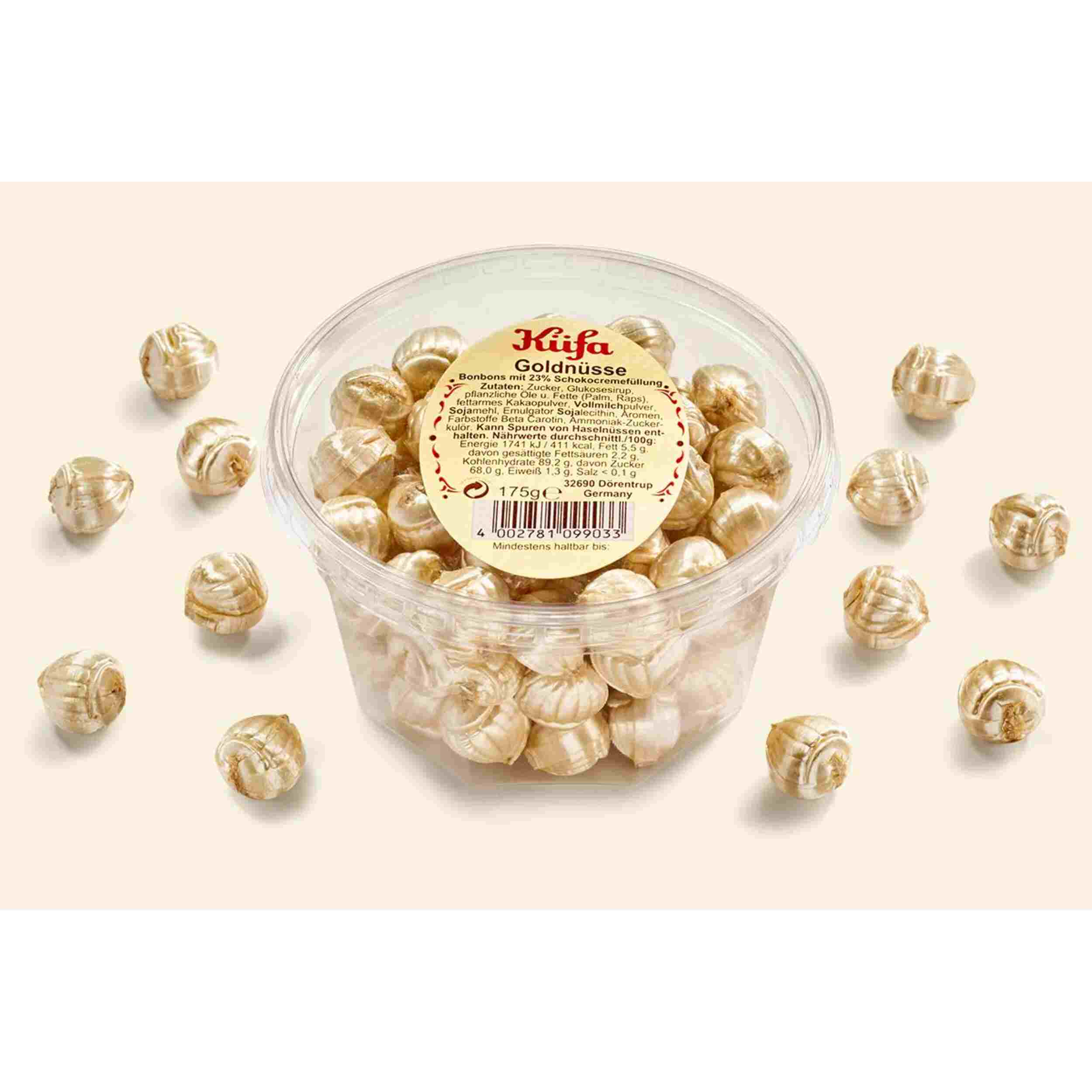 Küfa Goldnüsse mit Schokofüllung 175g