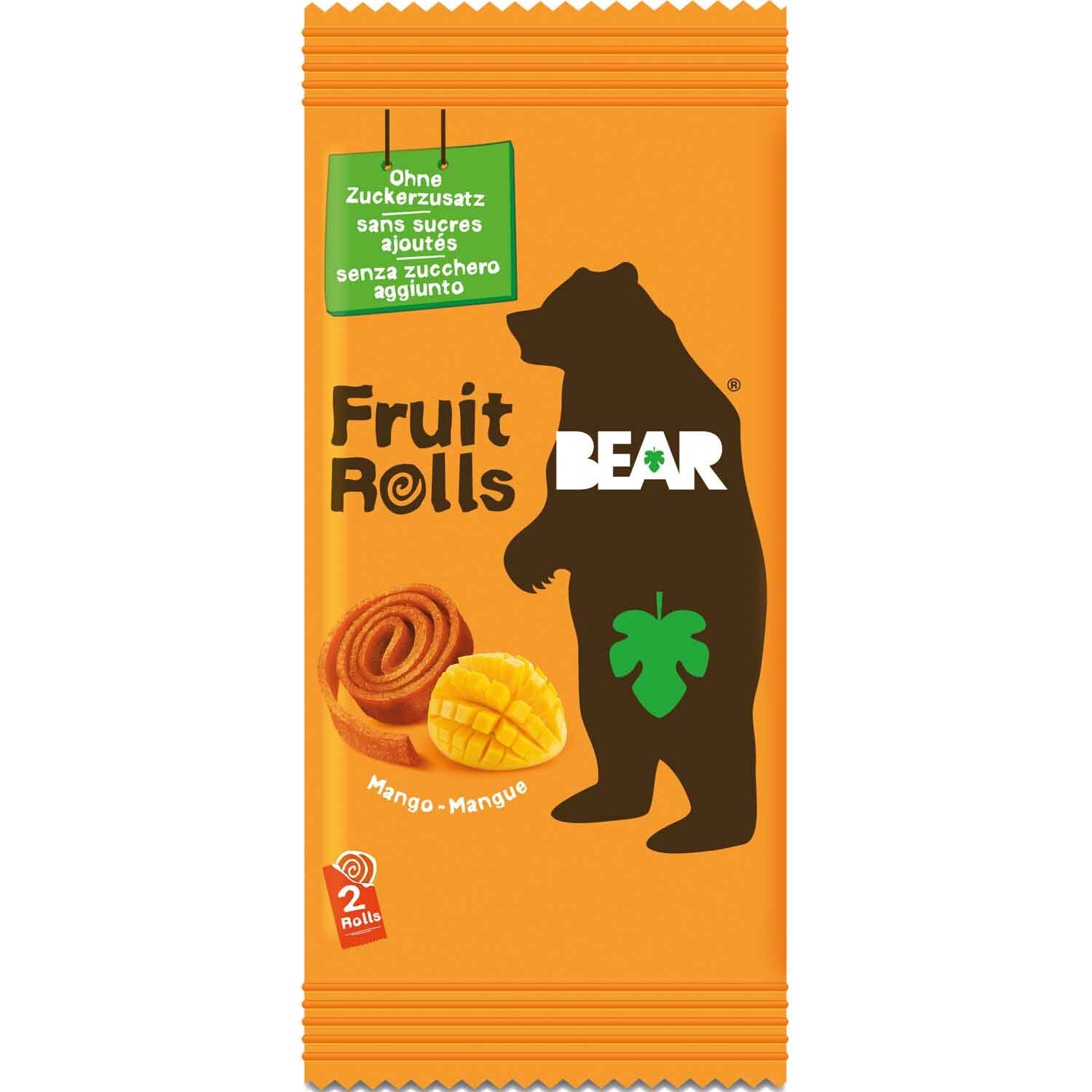 BEAR FRUIT ROLLS MANGO 5X20G PK