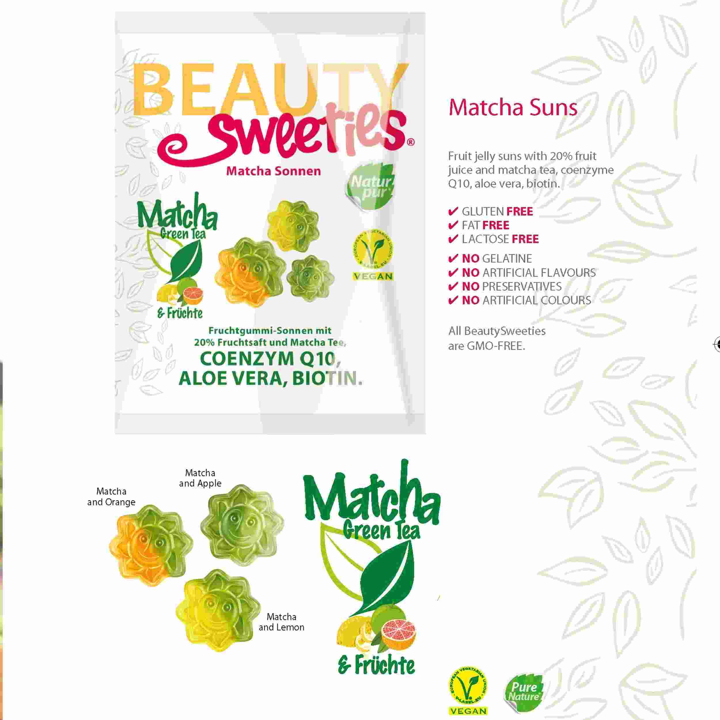 BeautySweeties Matcha-Sonnen, 125 g