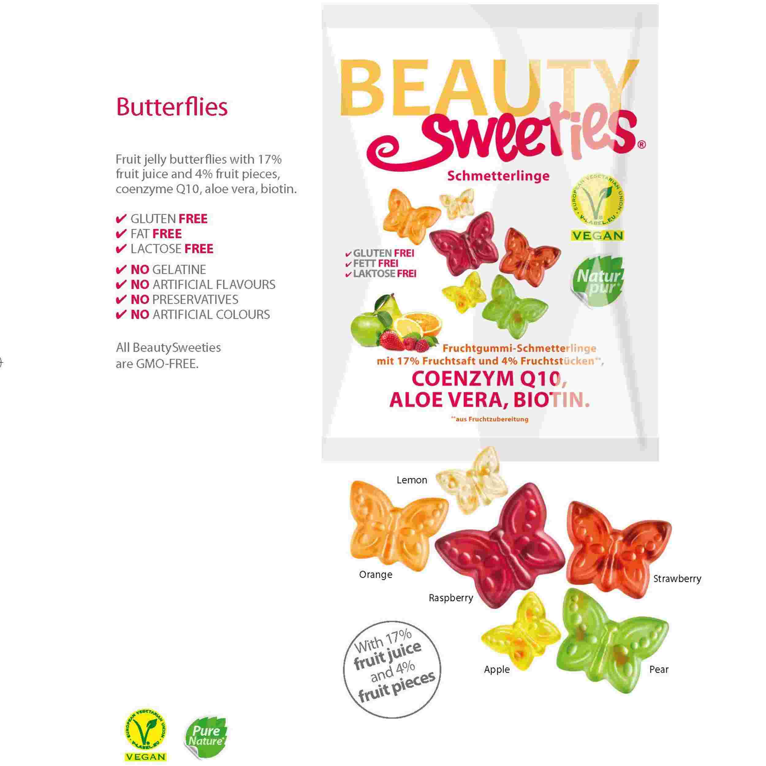 BeautySweeties Schmetterlinge, 125 g