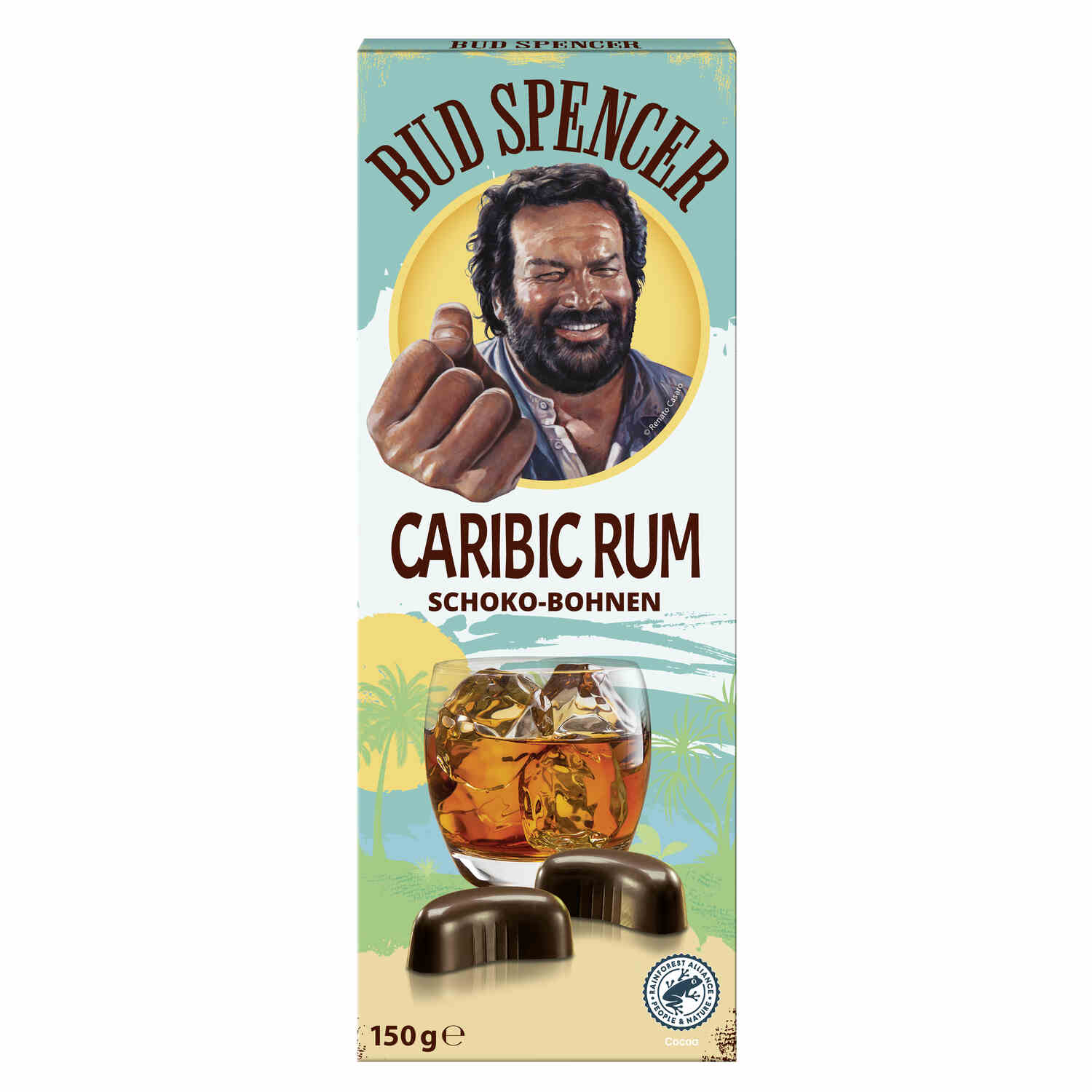 Piasten Bud Spencer Caribic Rum Schoko-Bohnen 150g
