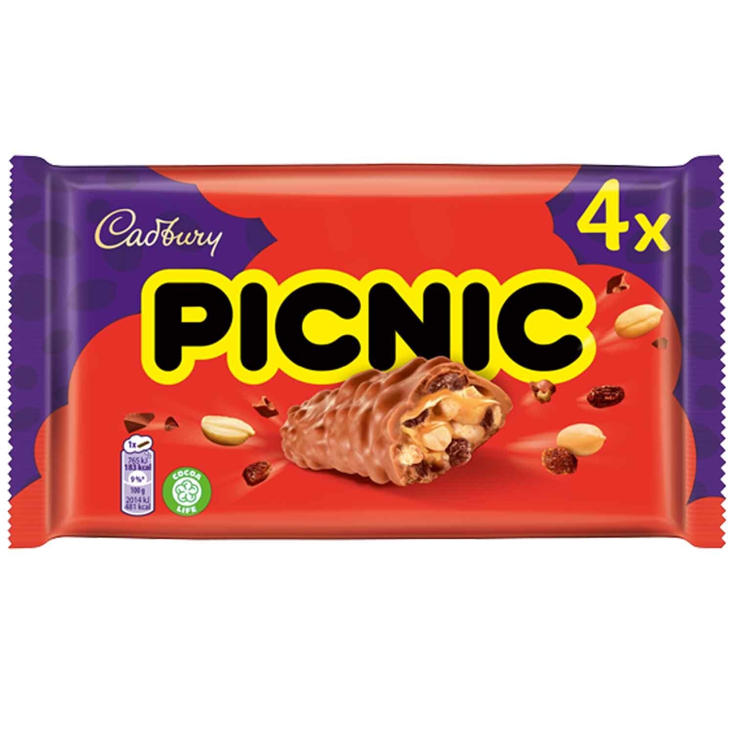 CADBURY PICNIC 4X38G PK