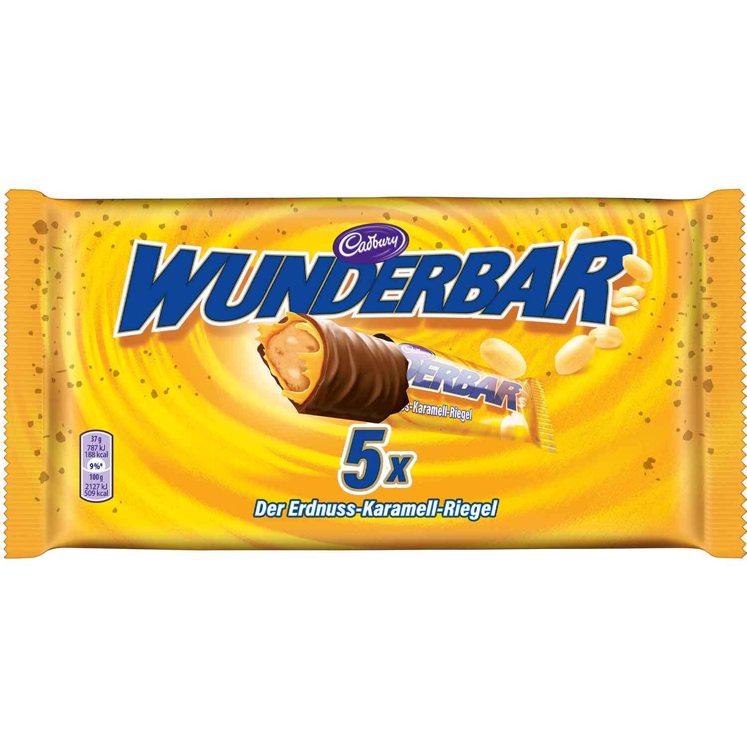 CADBURY WUNDERBAR ERDNUSS 5X37G PK