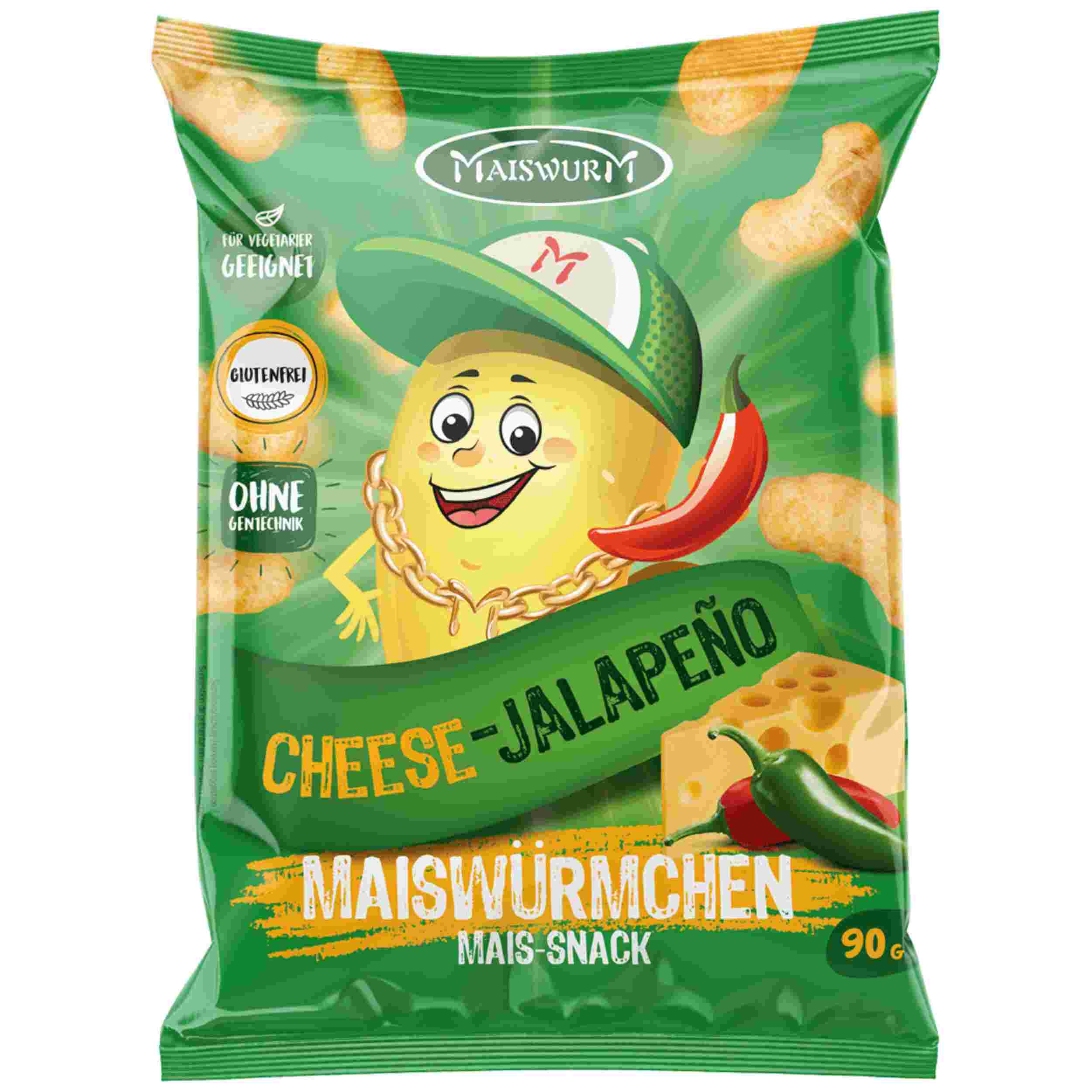 Maiswürmchen Cheese jalapeno 90g