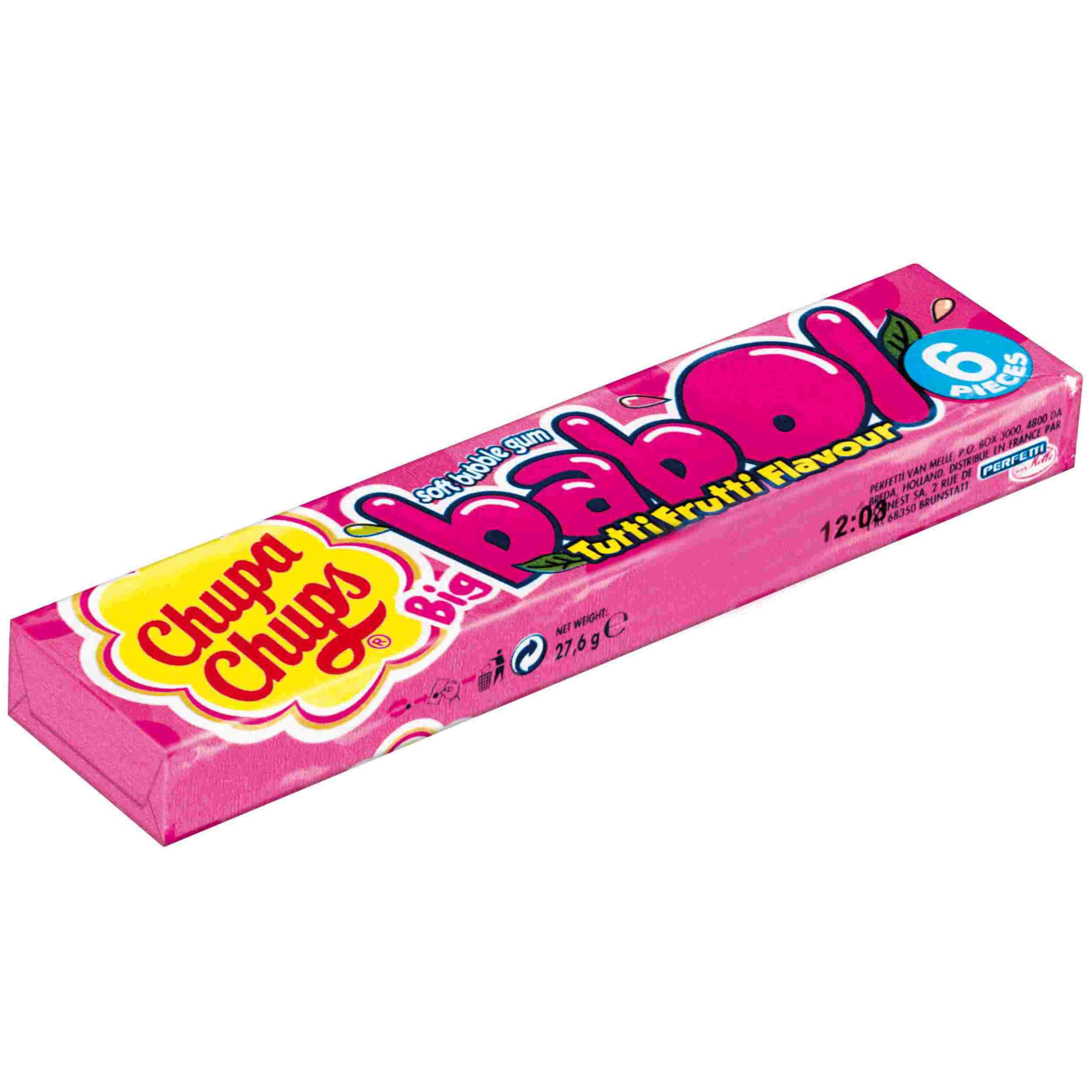 CHUPA CHUPS. BIG BABOL TUTTI FRUTTI 27,6G PK
