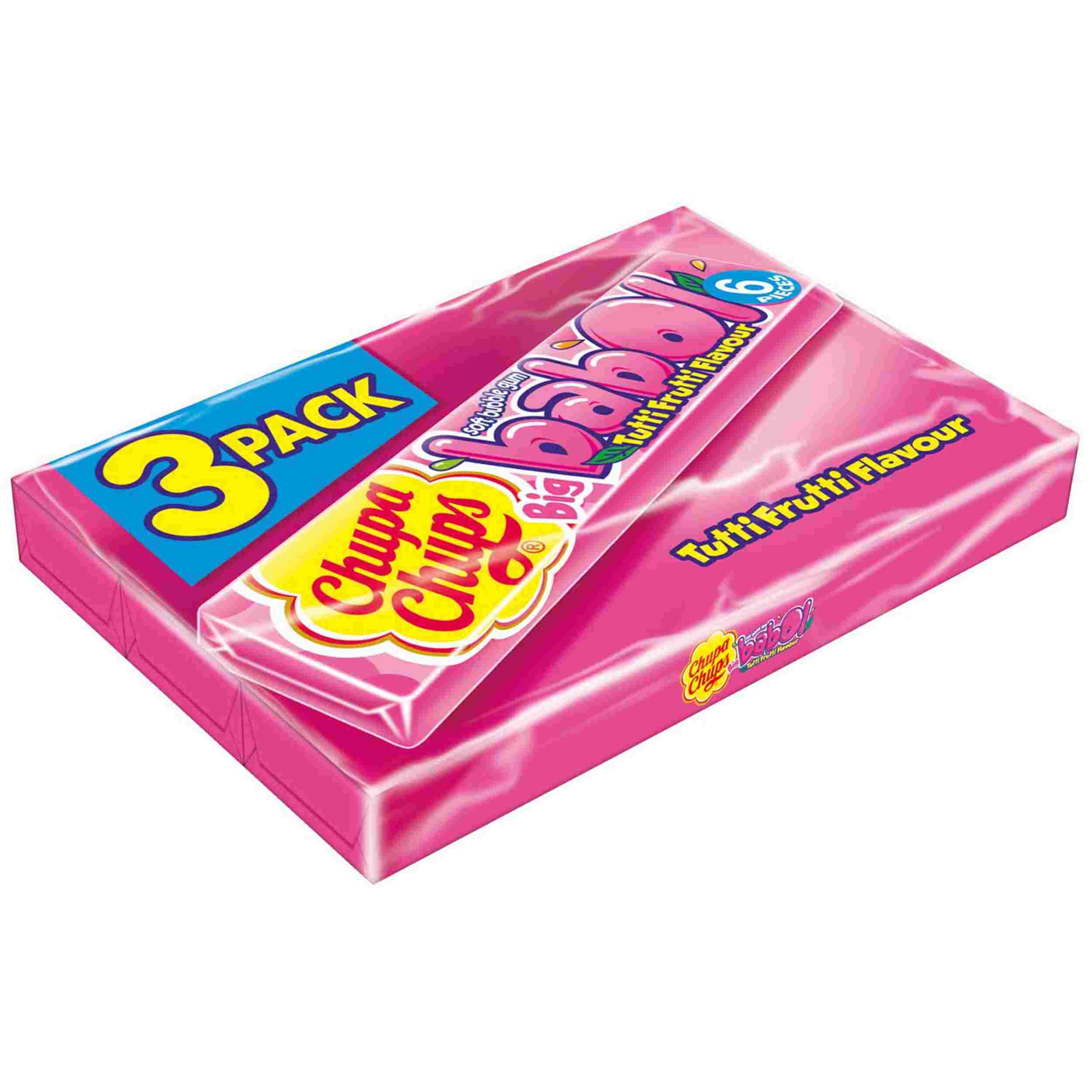 CHUPA CHUPS. BIG BABOL TUTTI FRUTTI 3X27,6G