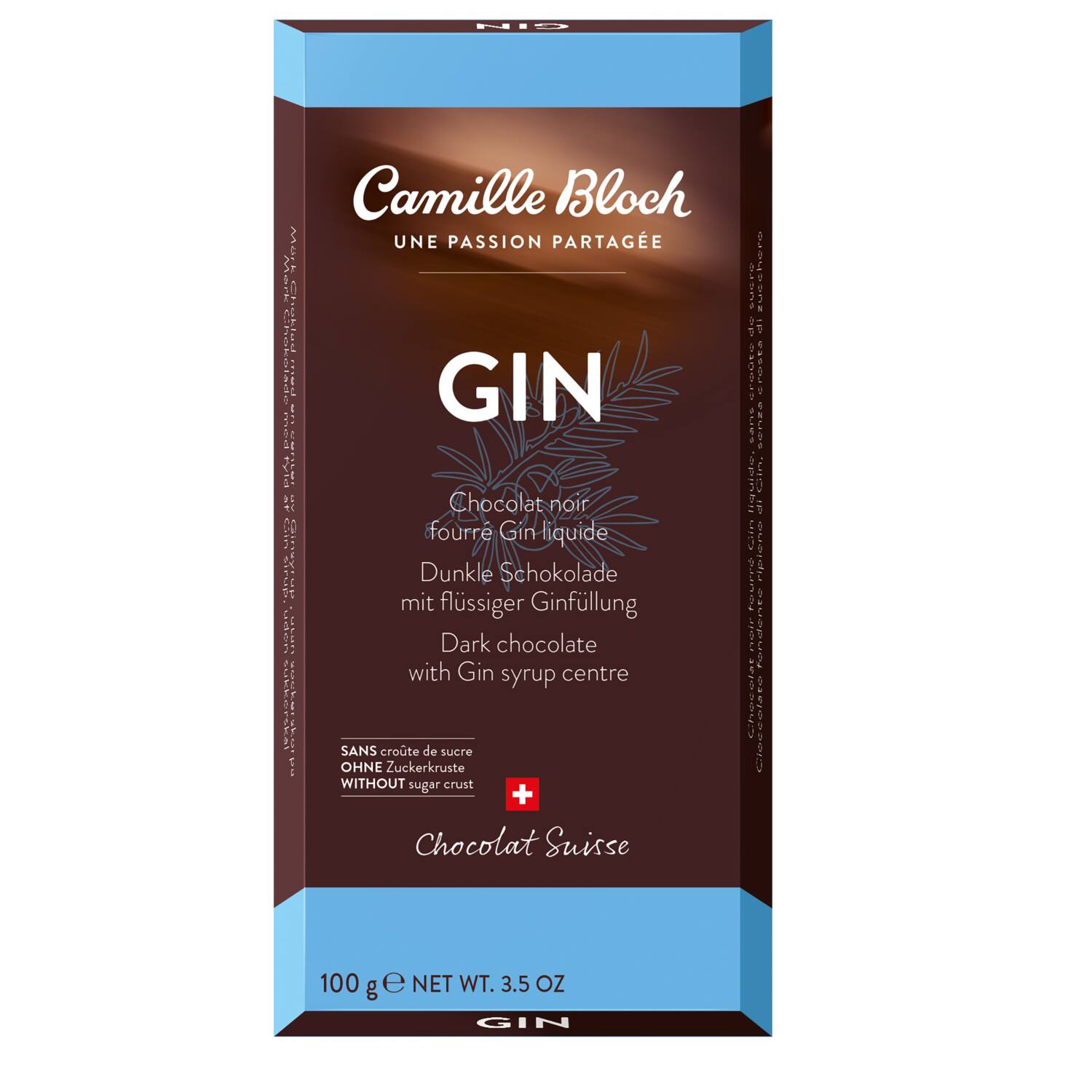 Camille Bloch Une Passion Partagee Gin 100g