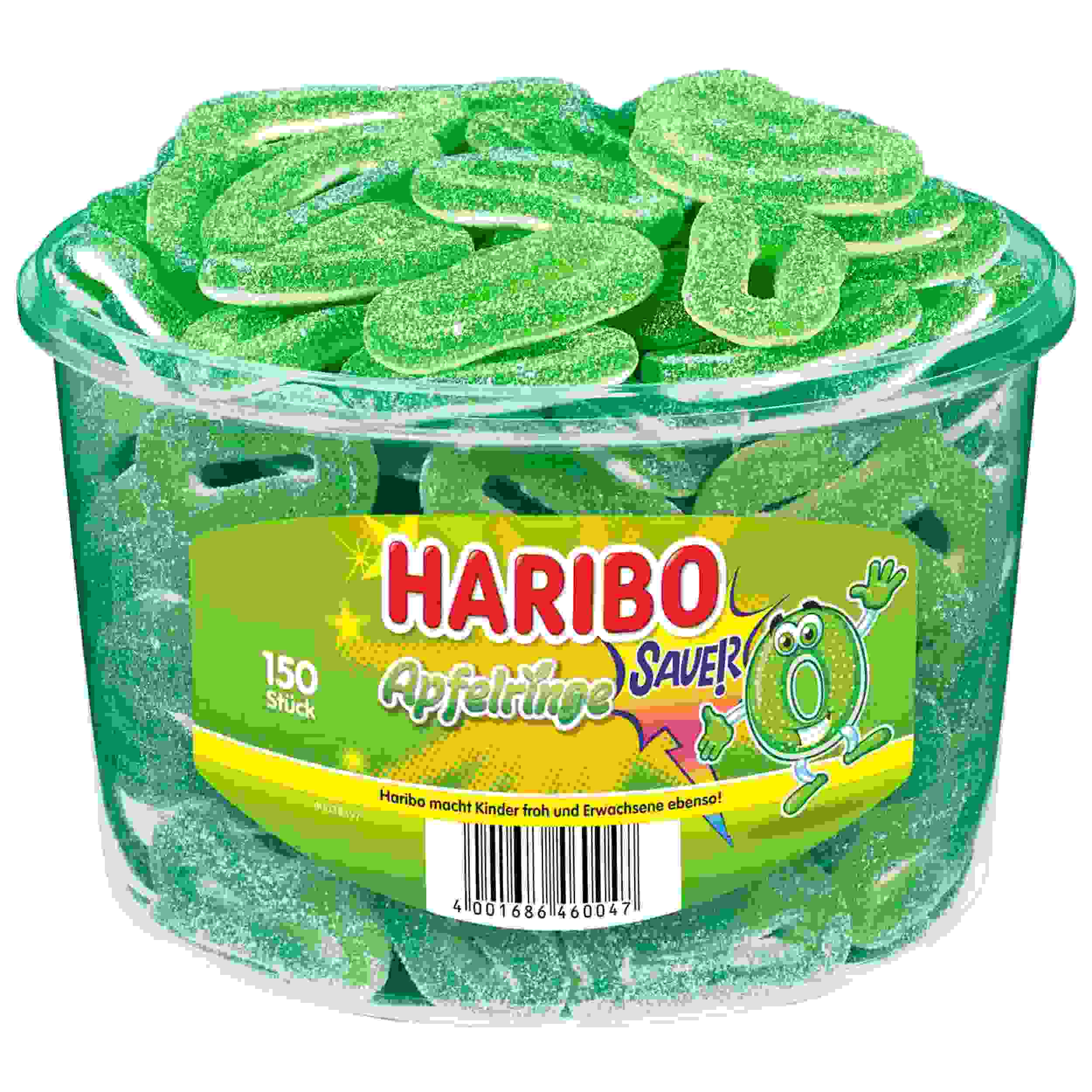 HARIBO SAURE APFELRINGE 1200G DS