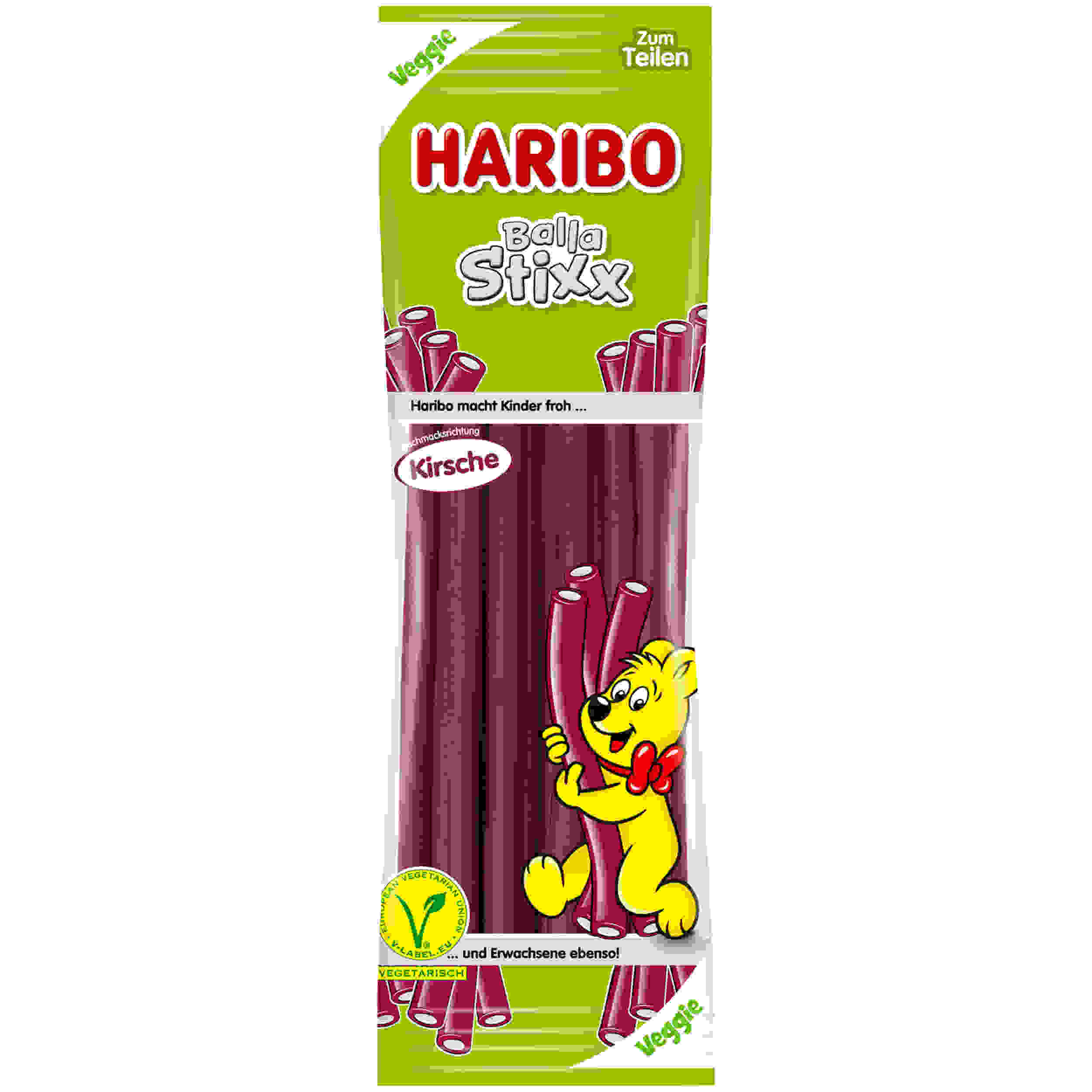 HARIBO BALLA STIXX KIRSCH VEG 200G BT