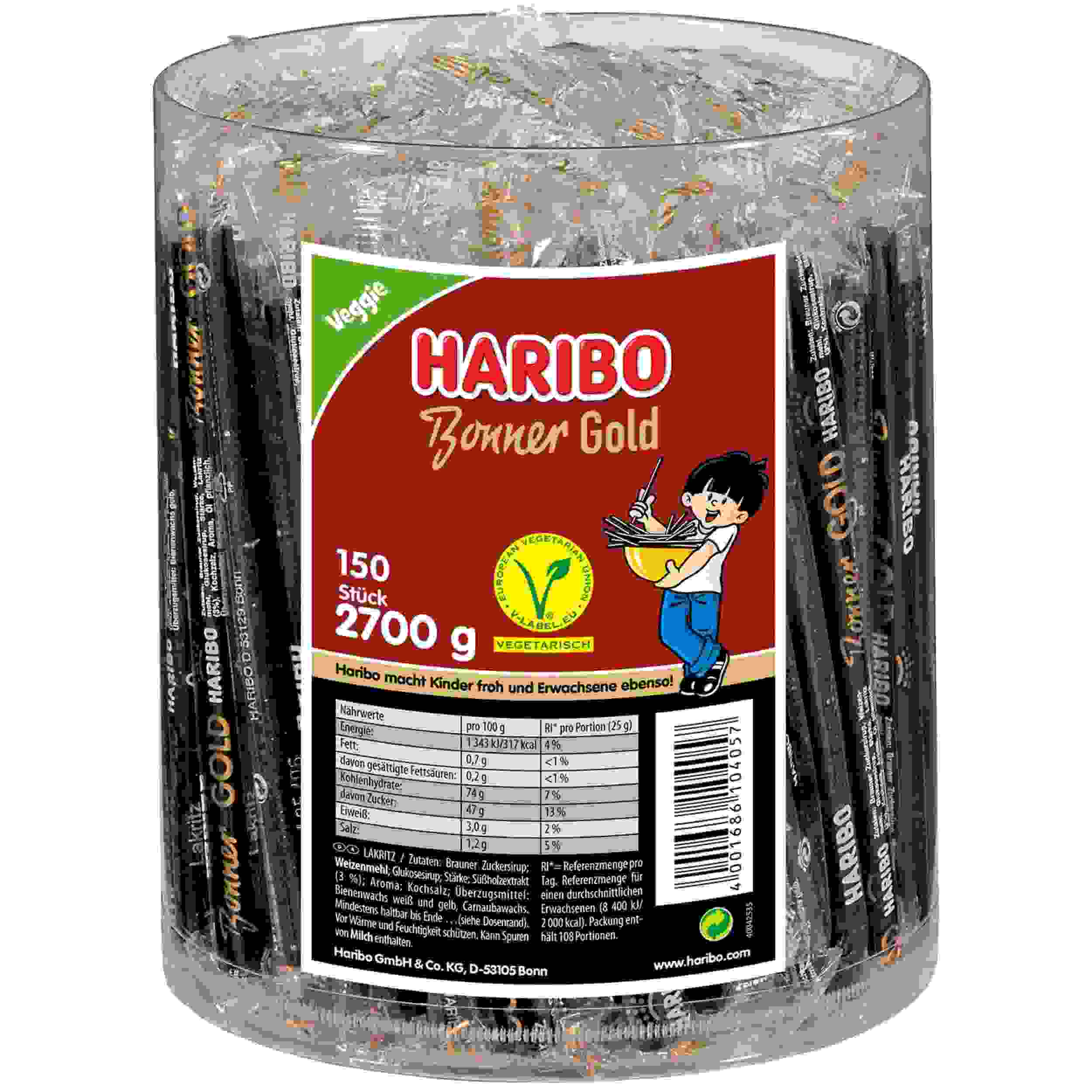 HARIBO BONNER GOLD 150ST DS