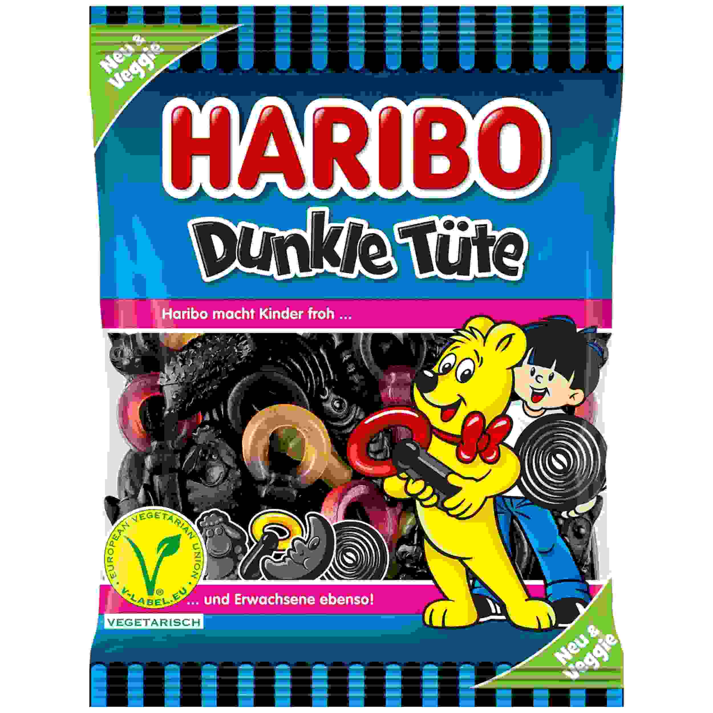 HARIBO DUNKLE TUETE 175G BT