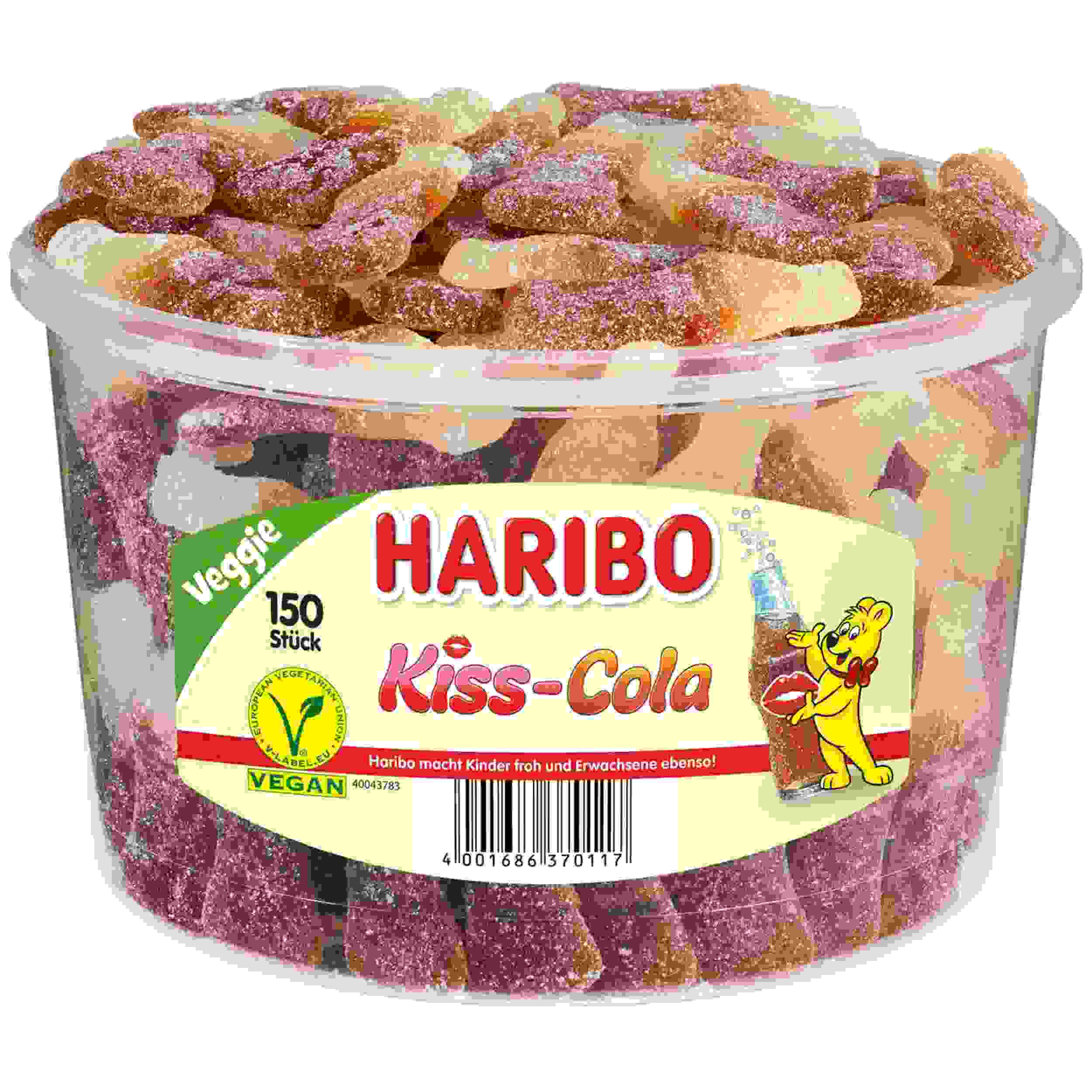 HARIBO KISS-COLA 150 ST. 1350G DS