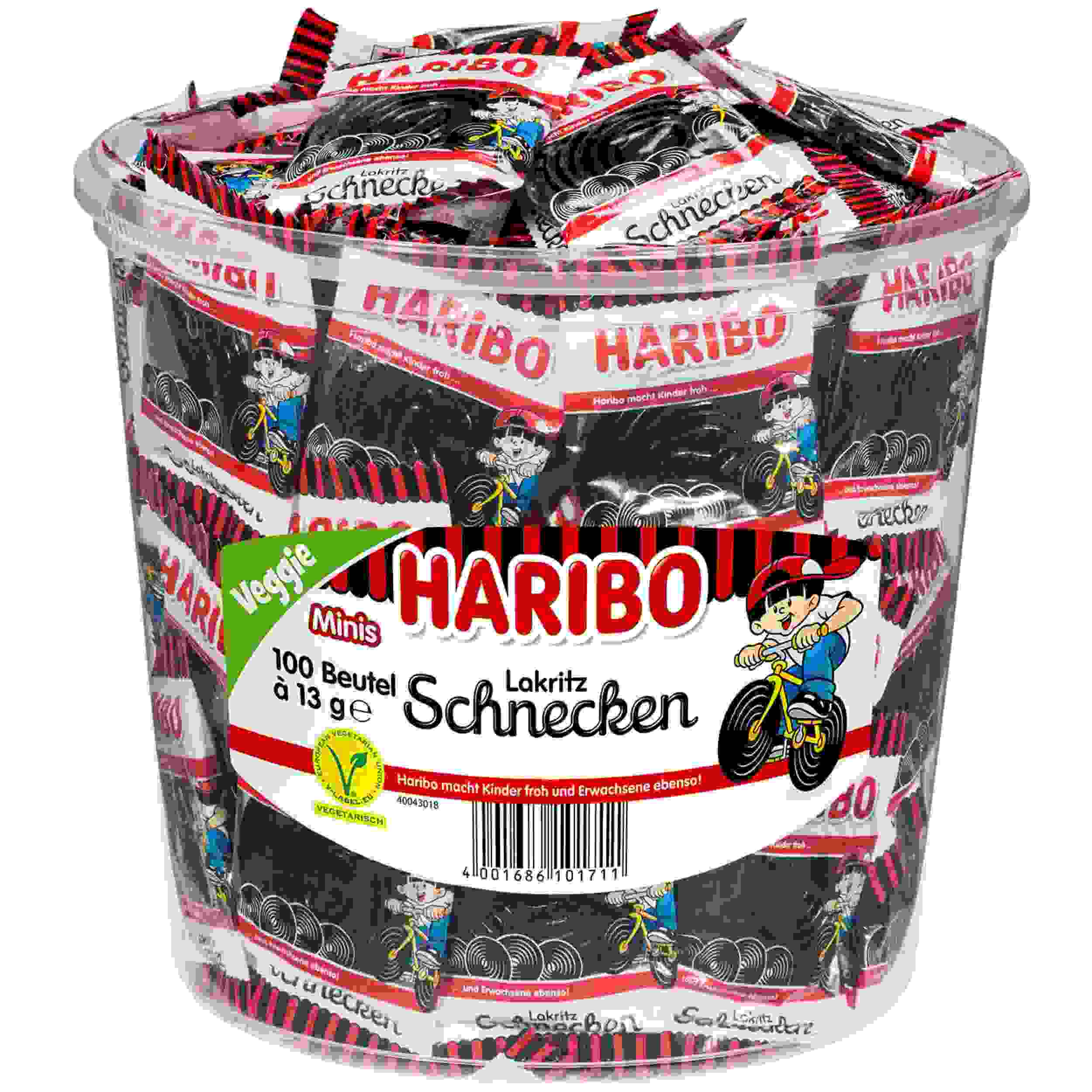 HARIBO SCHNECKEN ROTELLA 100ST DS