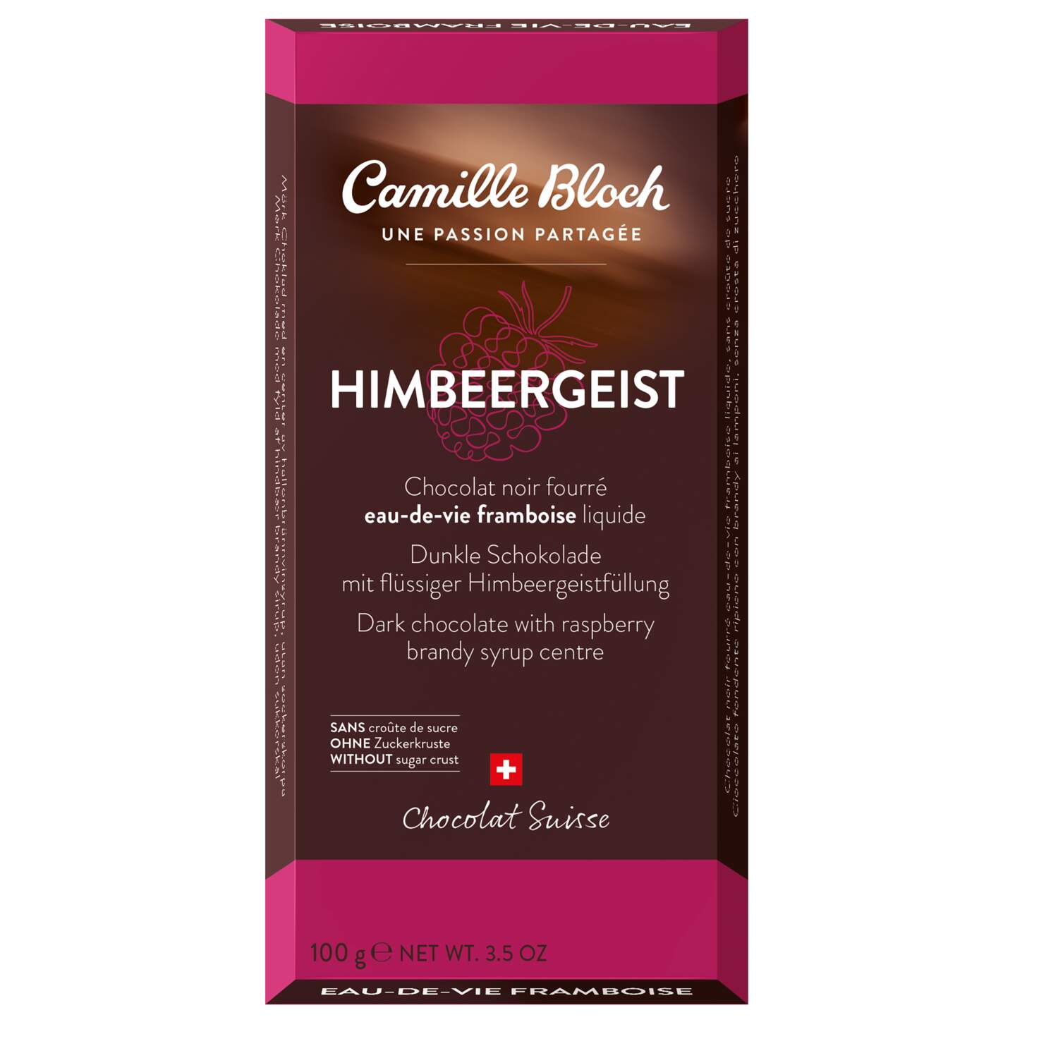 Camille Bloch Une Passion Partagee Himbeergeist 100g