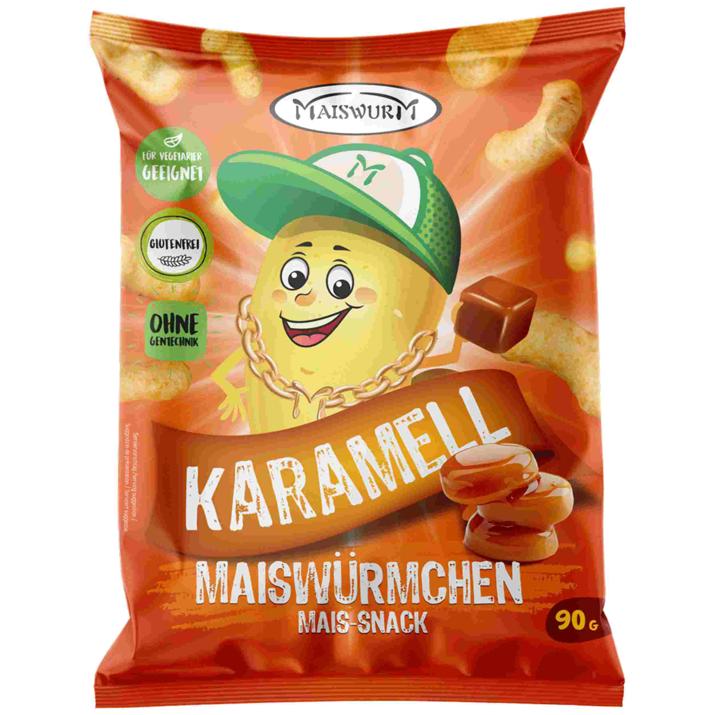 Maiswürmchen Karamell 90g