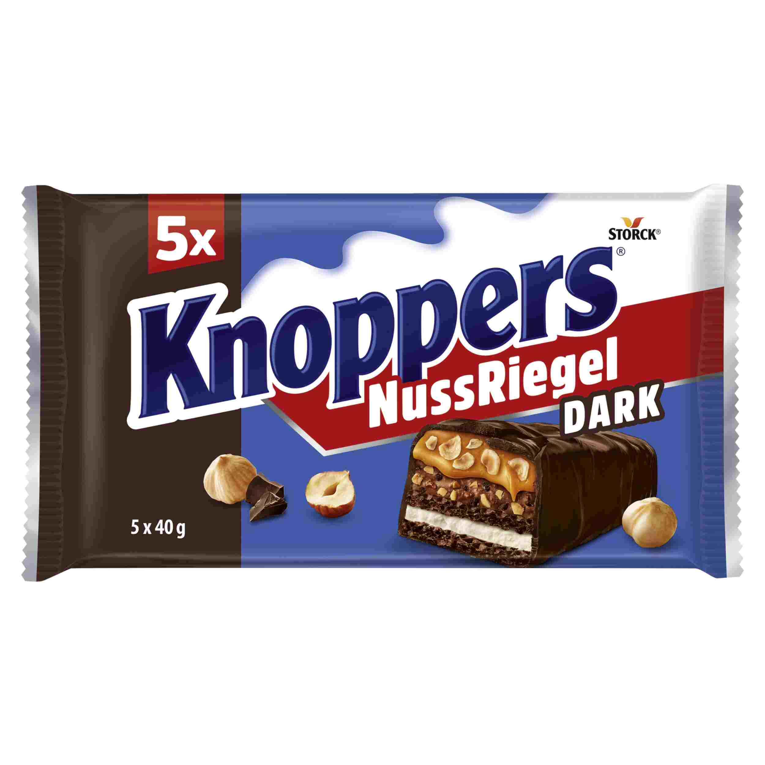 STORCK KNOPPERS RIEGEL DARK 5X40G PK