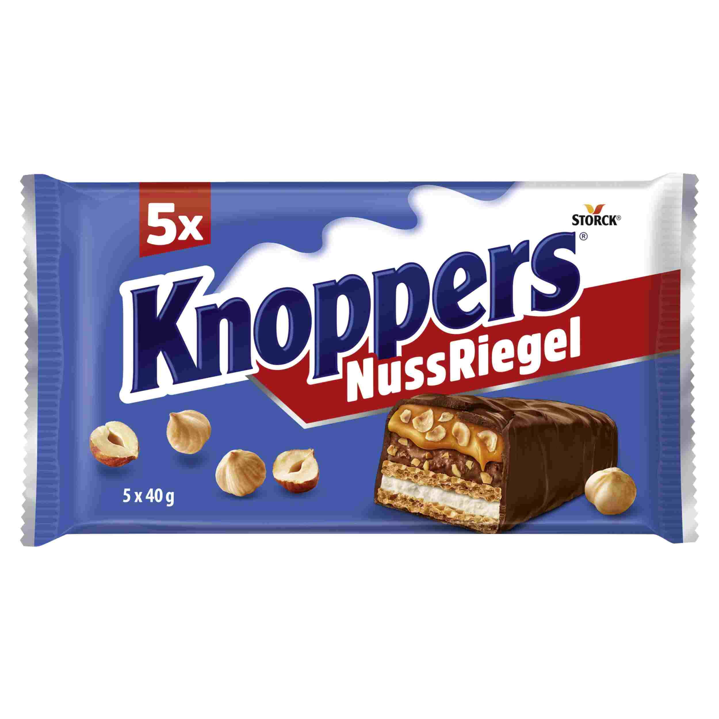 STORCK KNOPPERS 5ER NUSSRIEG. 5X40G PK