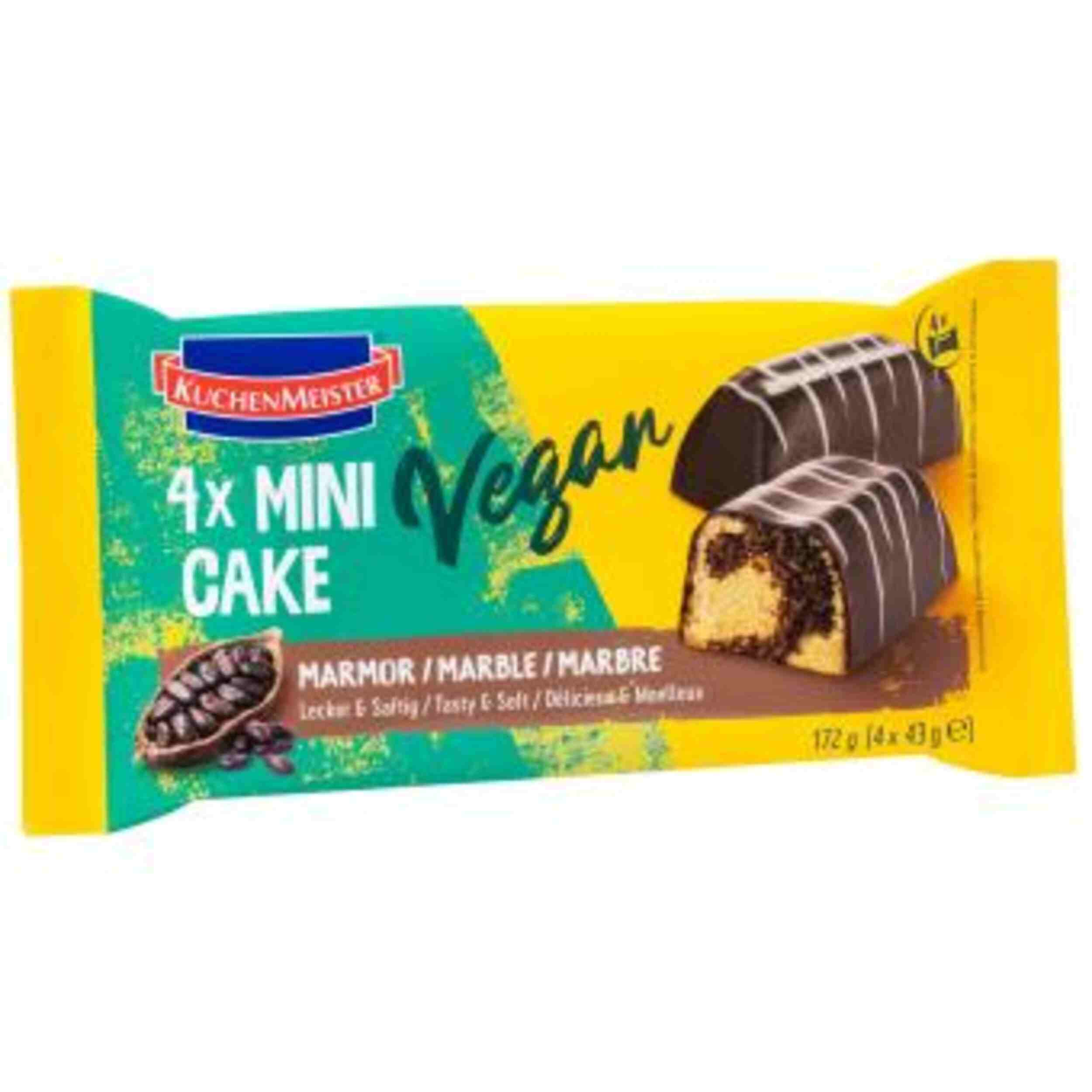 Kuchenmeister 4 x min Cake Marmor Vegan 172g