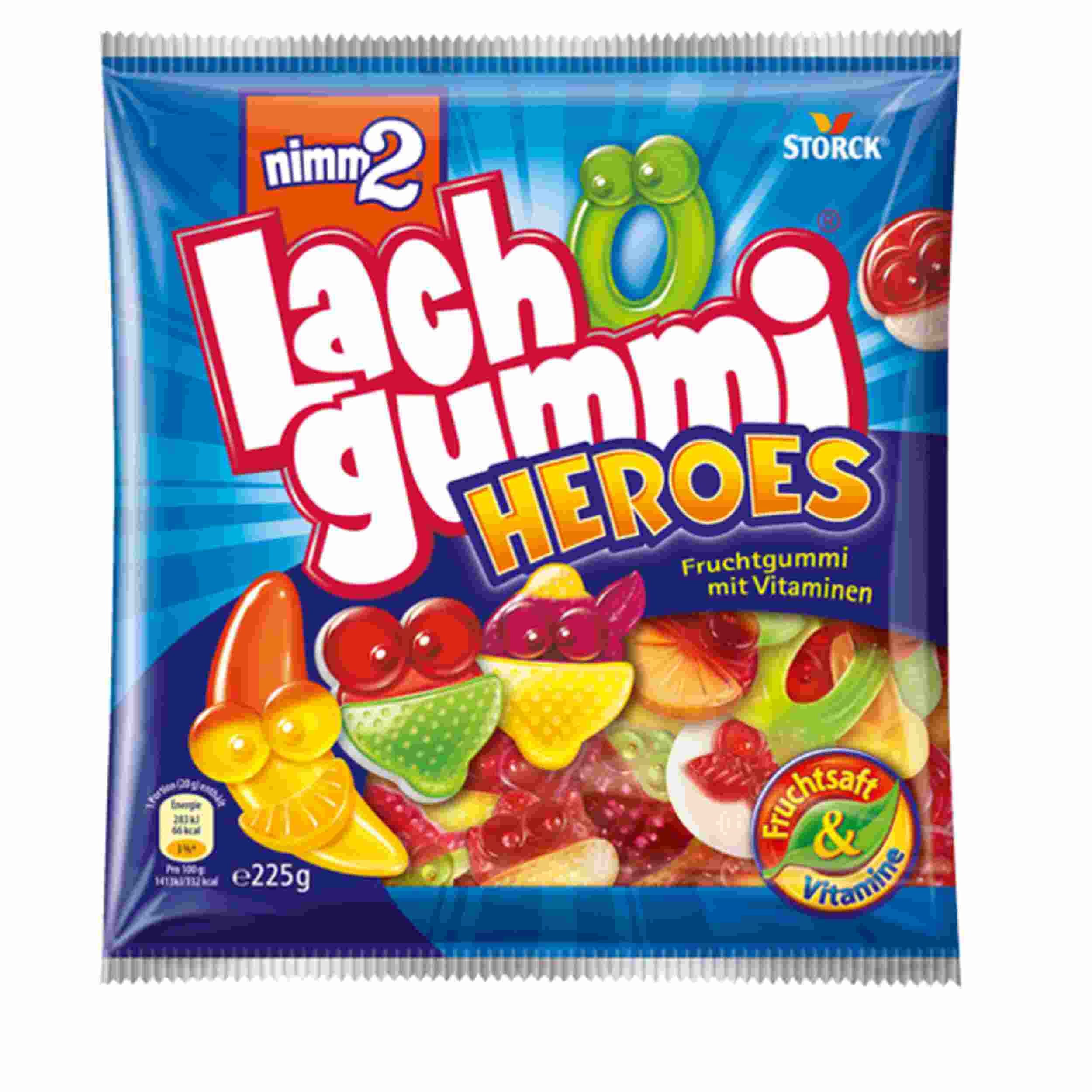 STORCK NIMM2 LACHGUMMI HEROES 225G BT