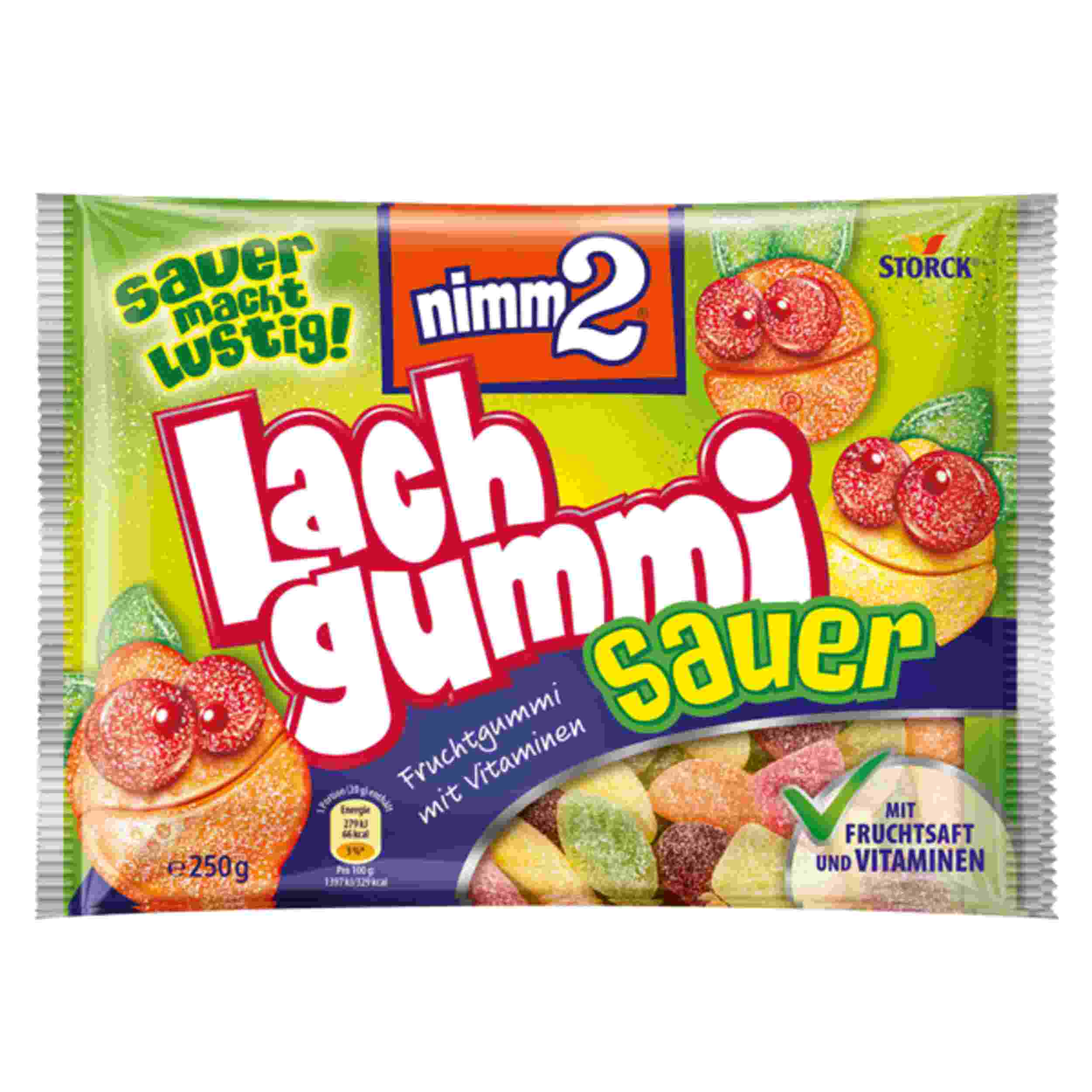 STORCK NIMM2 LACHGUMMI SAUER 250G BT