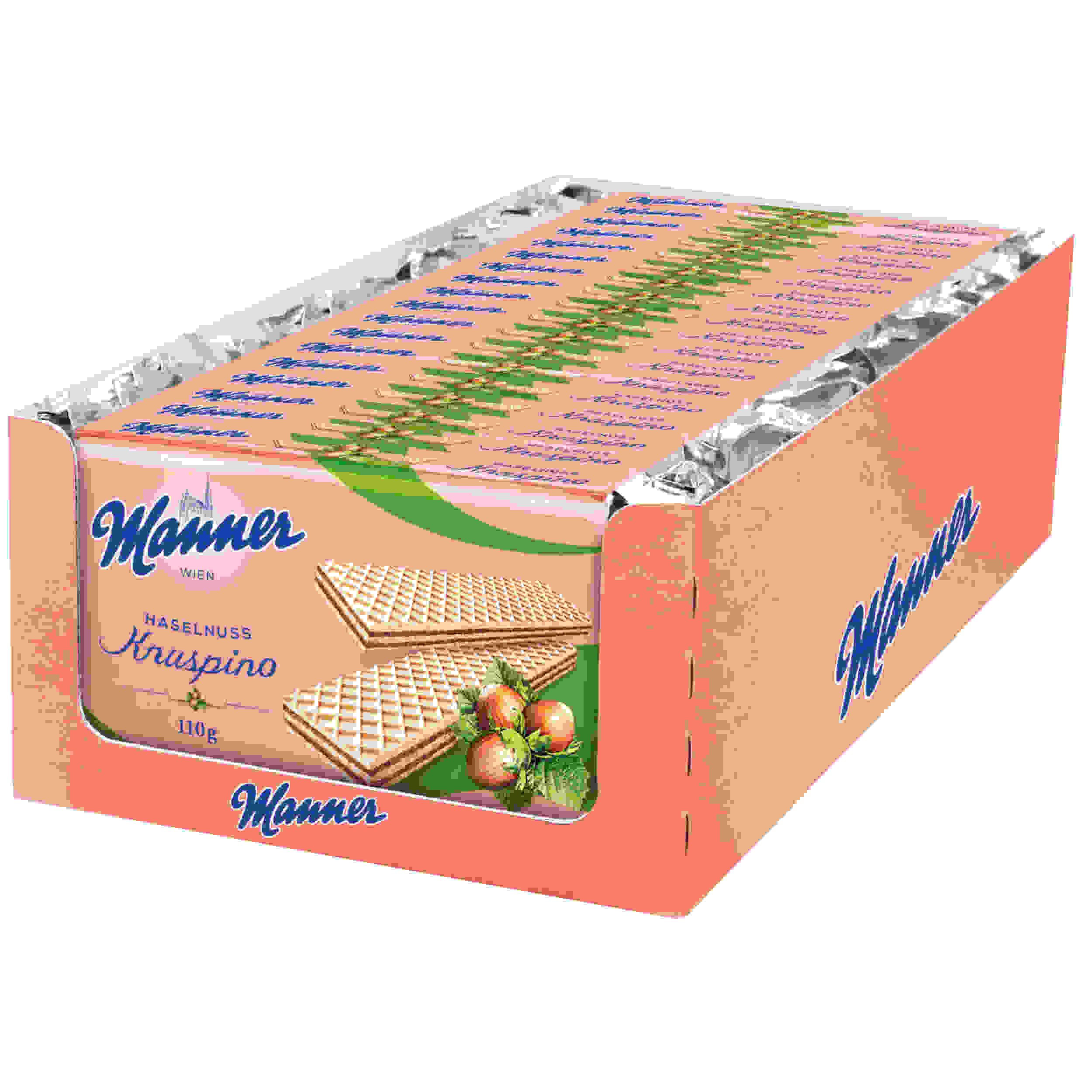 MANNER KNUSPINO HASELNUSS 110G PK