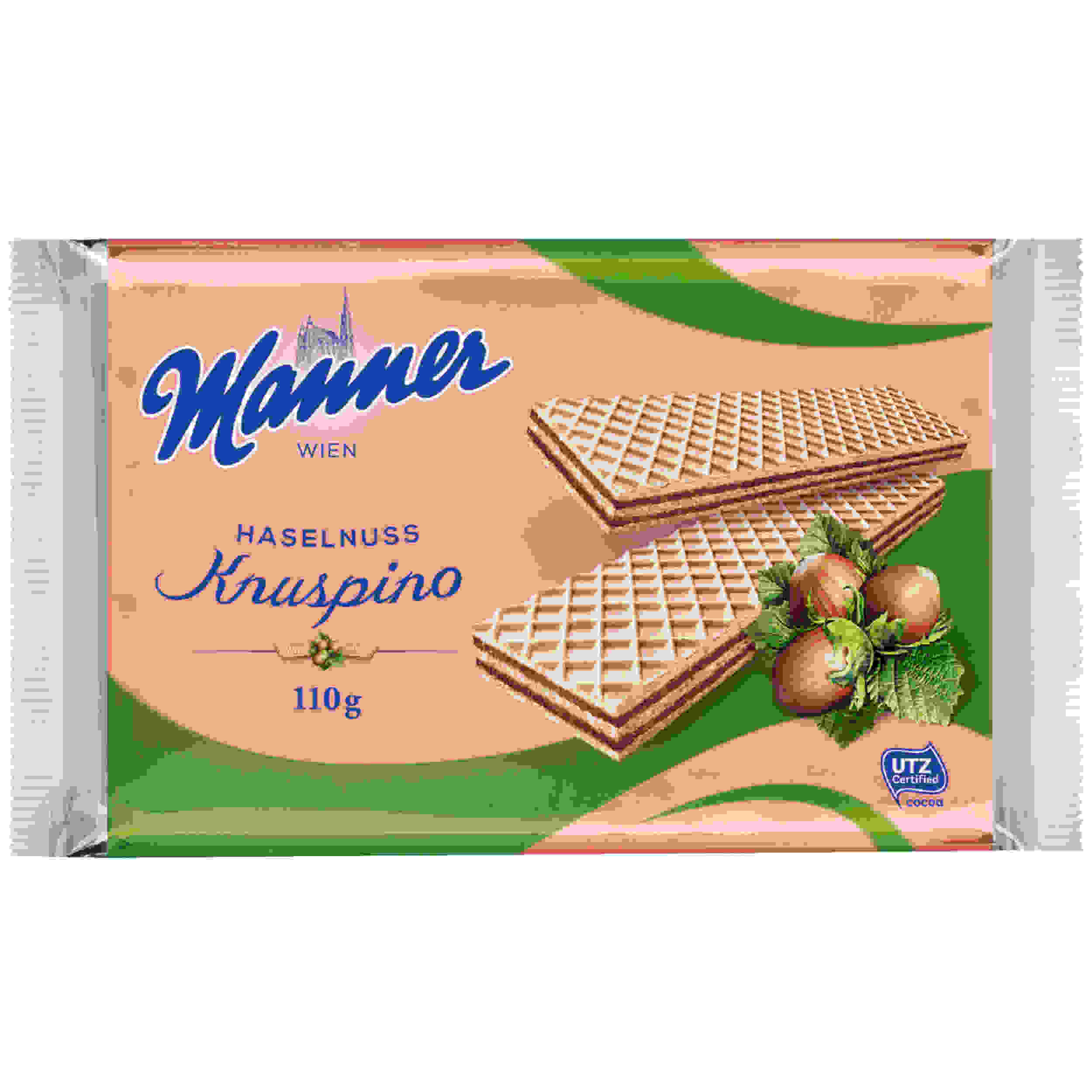 MANNER KNUSPINO HASELNUSS 110G PK
